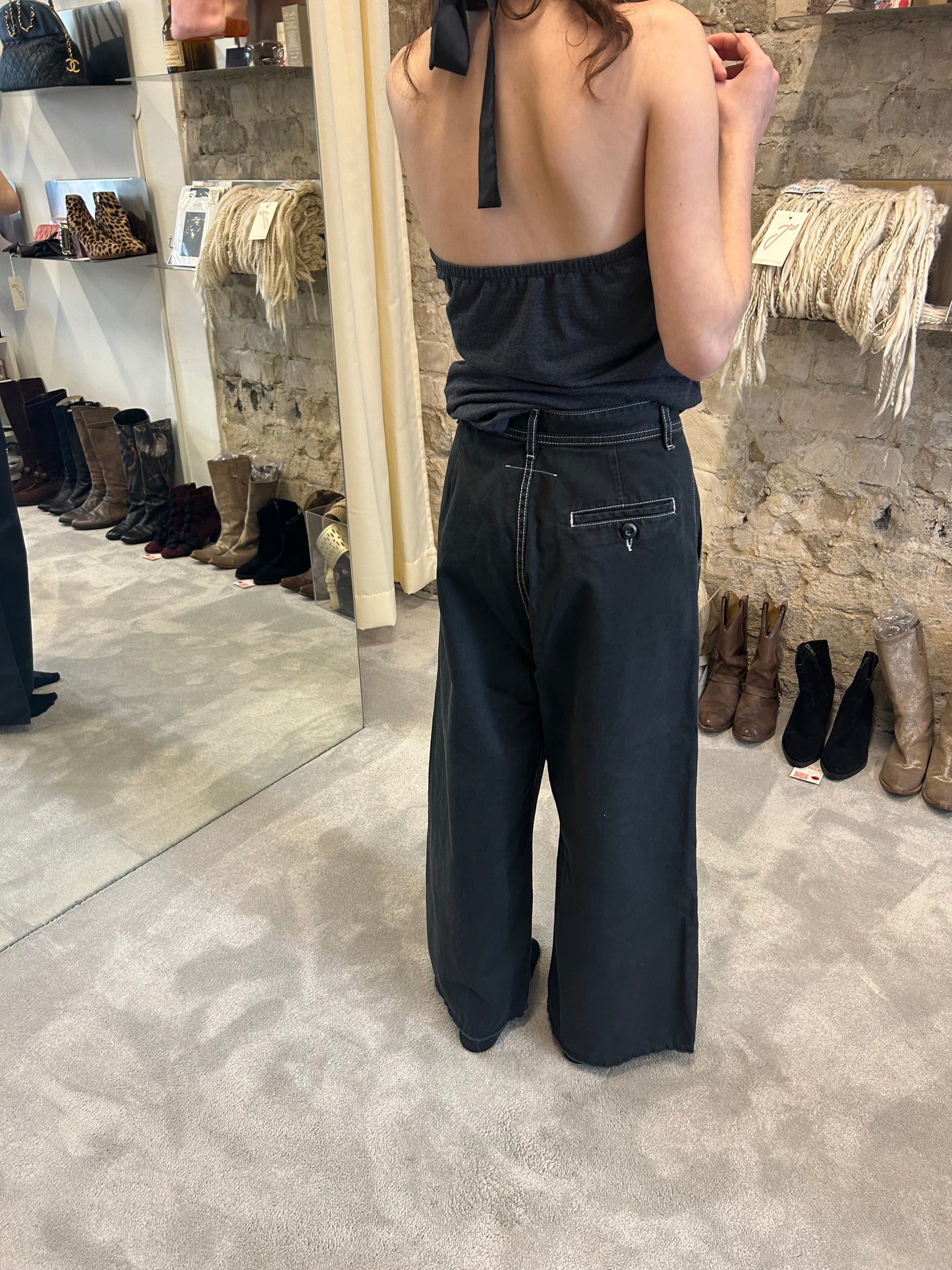 MM6 Maison Margiela wide leg pants