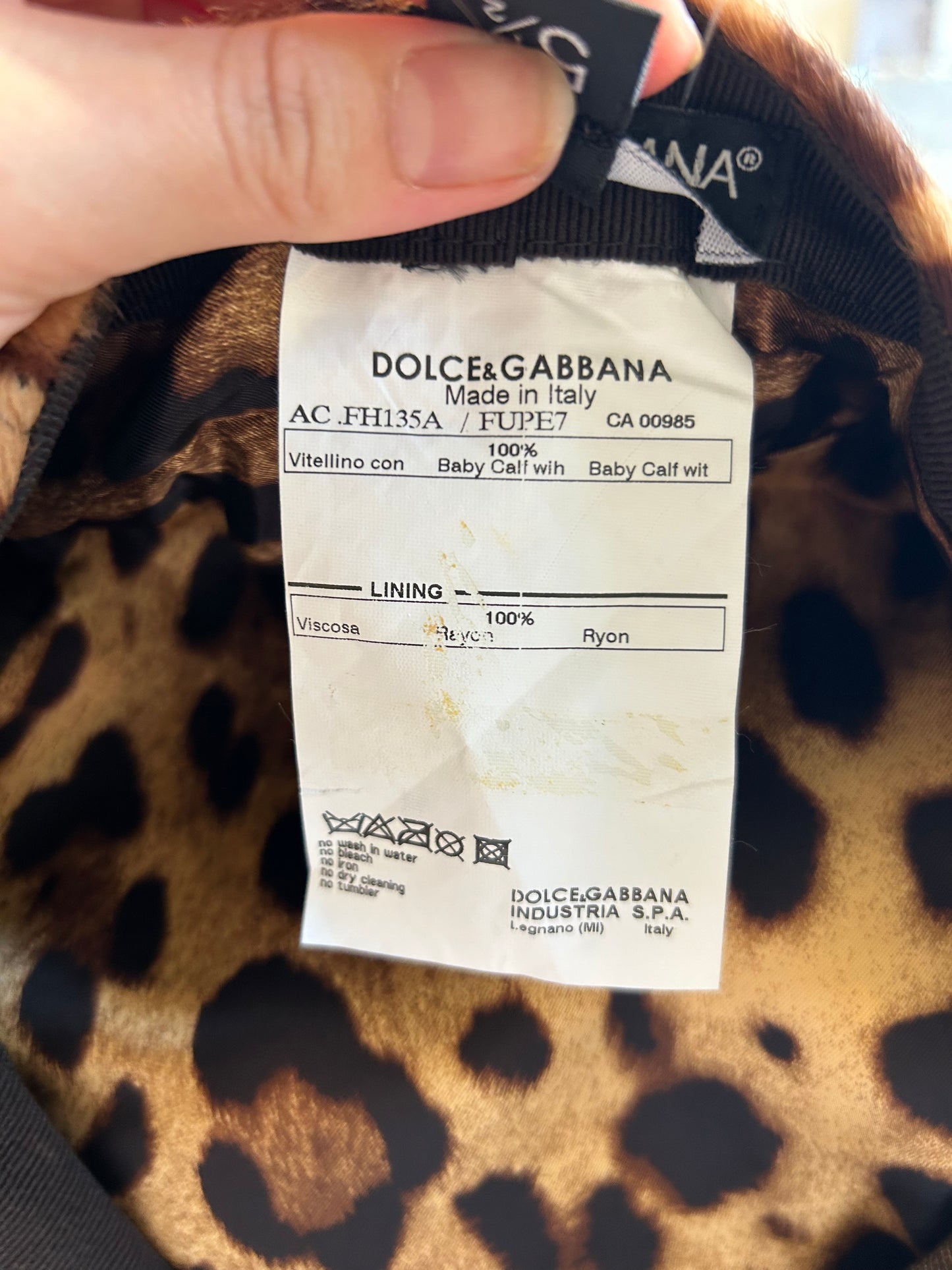 Calf fur DOLCE & GABBANA beret