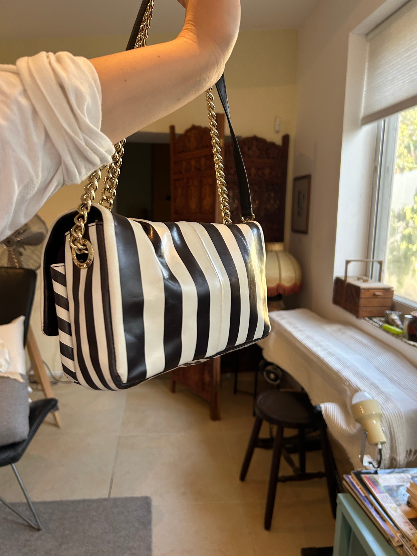 Henry Bendel b&w shoulder bag or crossbody