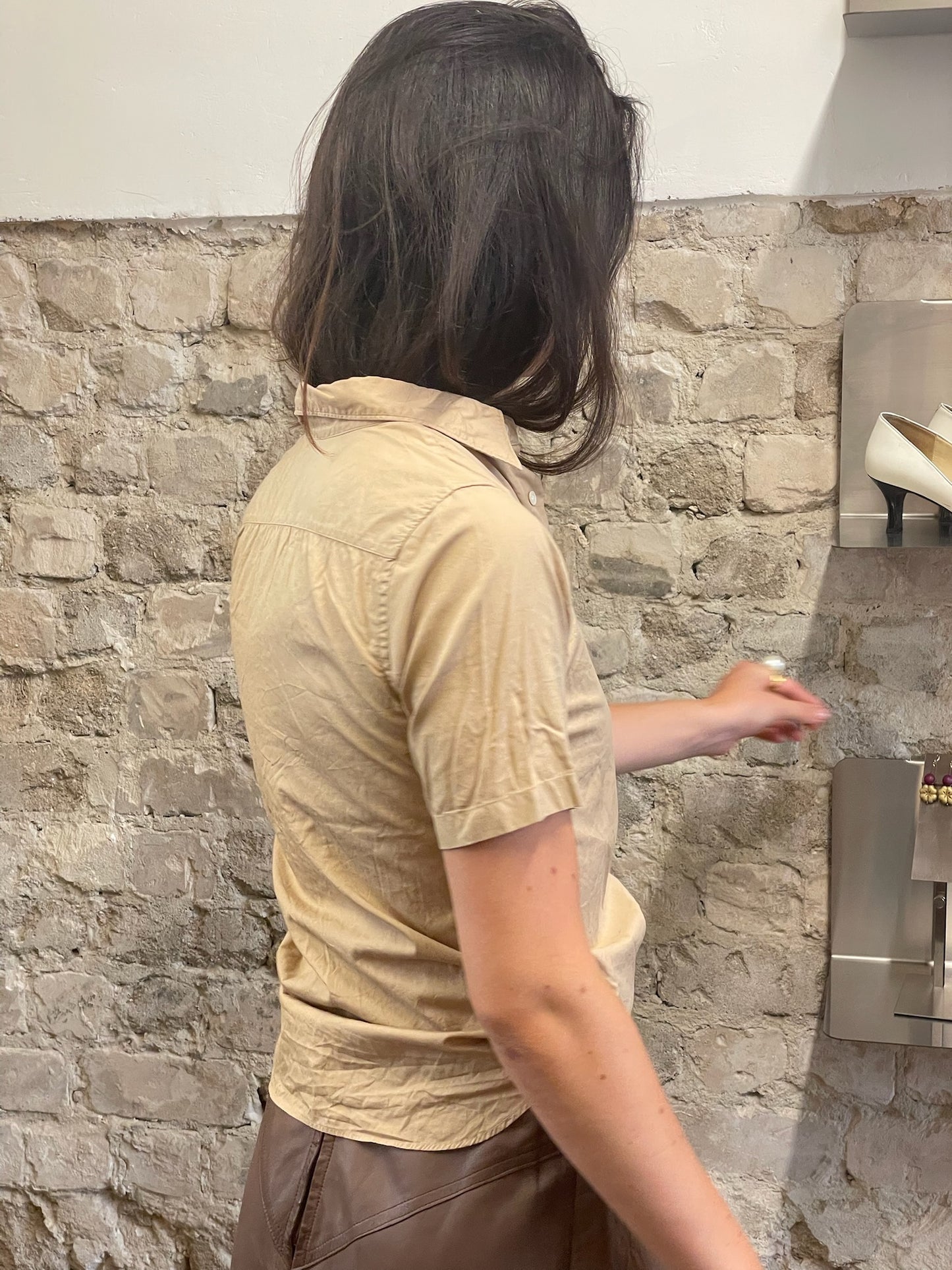 ZUCCa Beige Short Sleeve Shirt