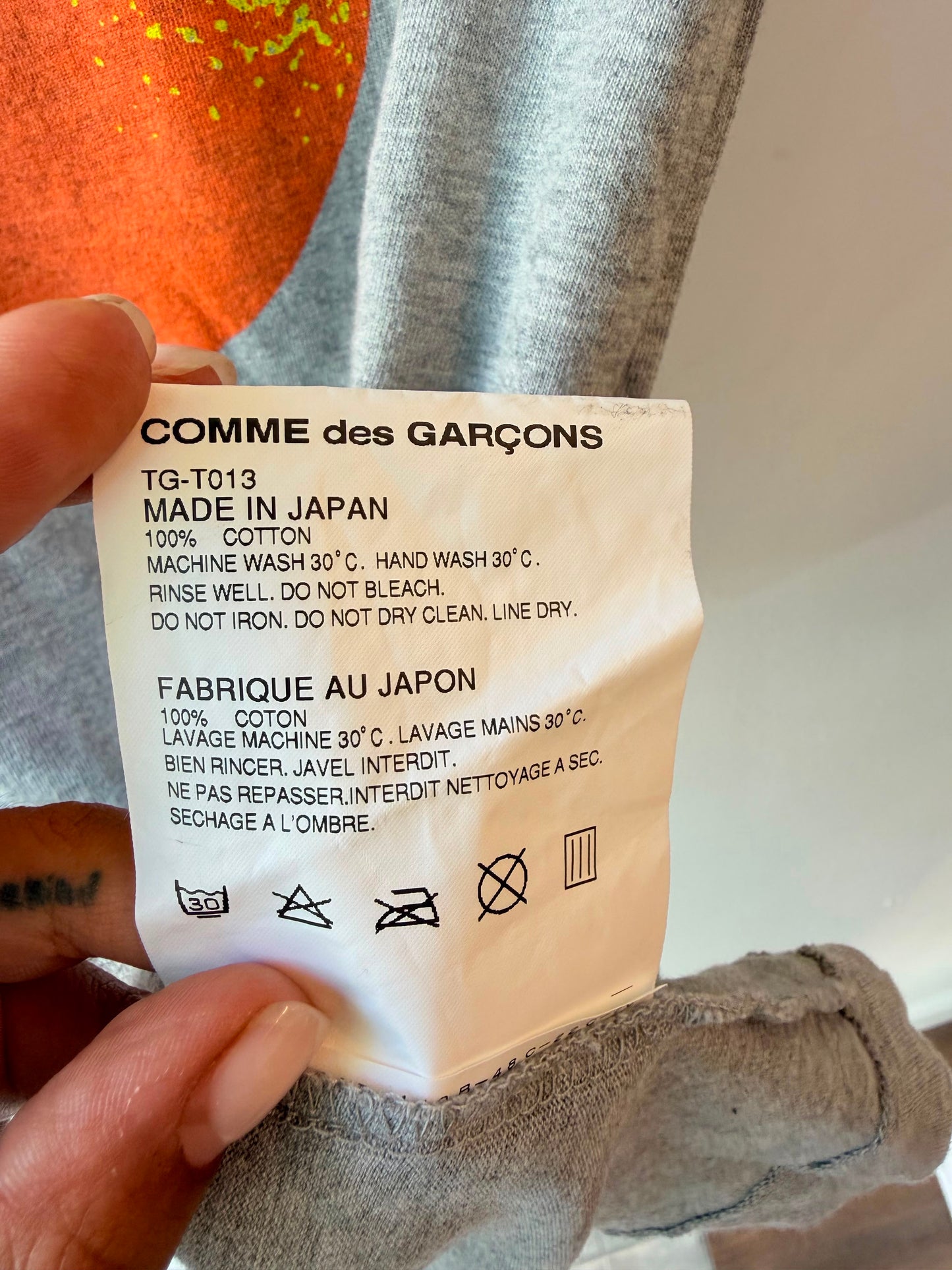 tricot Comme des Garçons Orange Graphic T-Shirt, Spring/Summer 2011