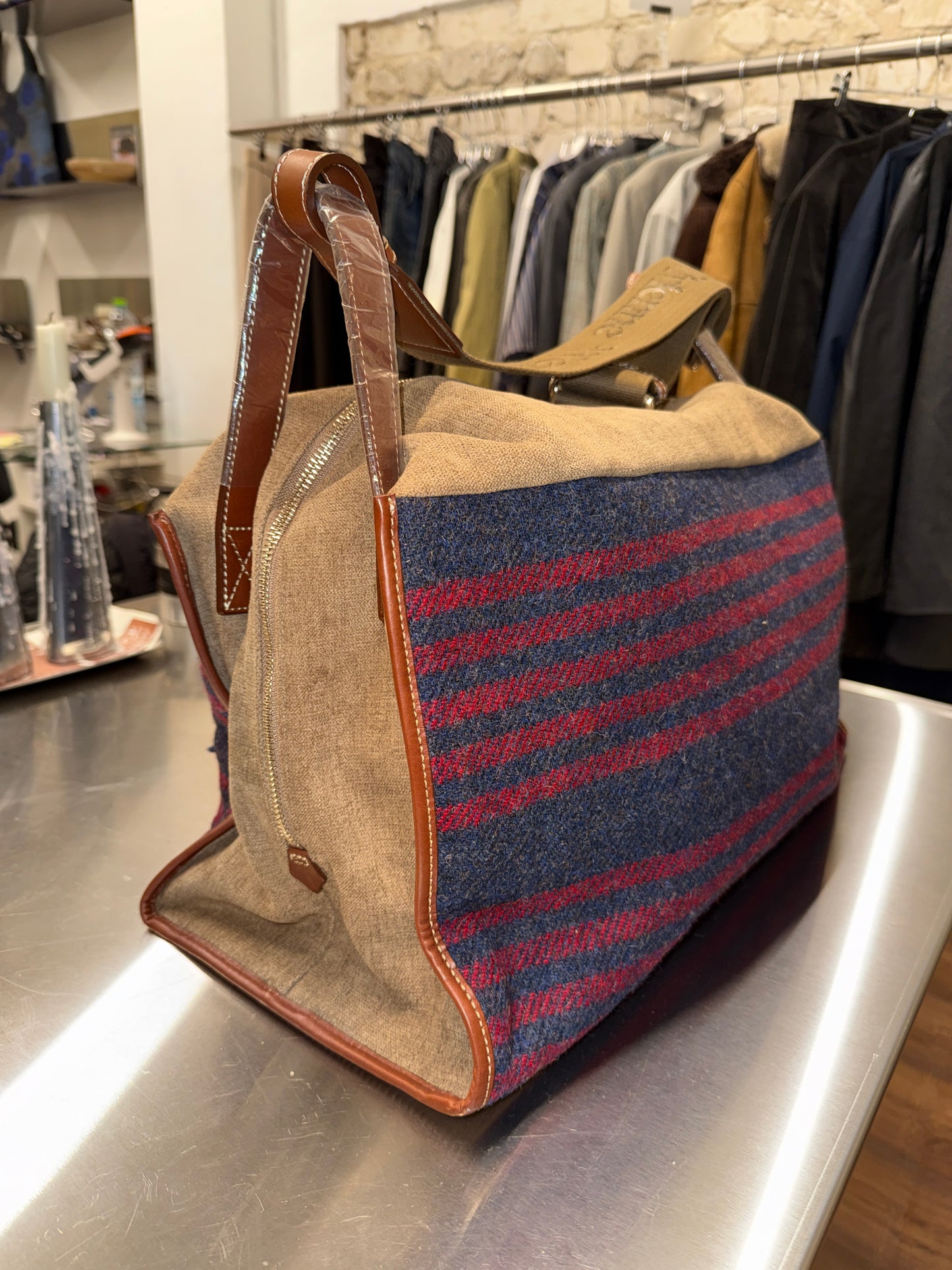 Vivienne Westwood Accessories × Harris Tweed Large Shoulder Bag