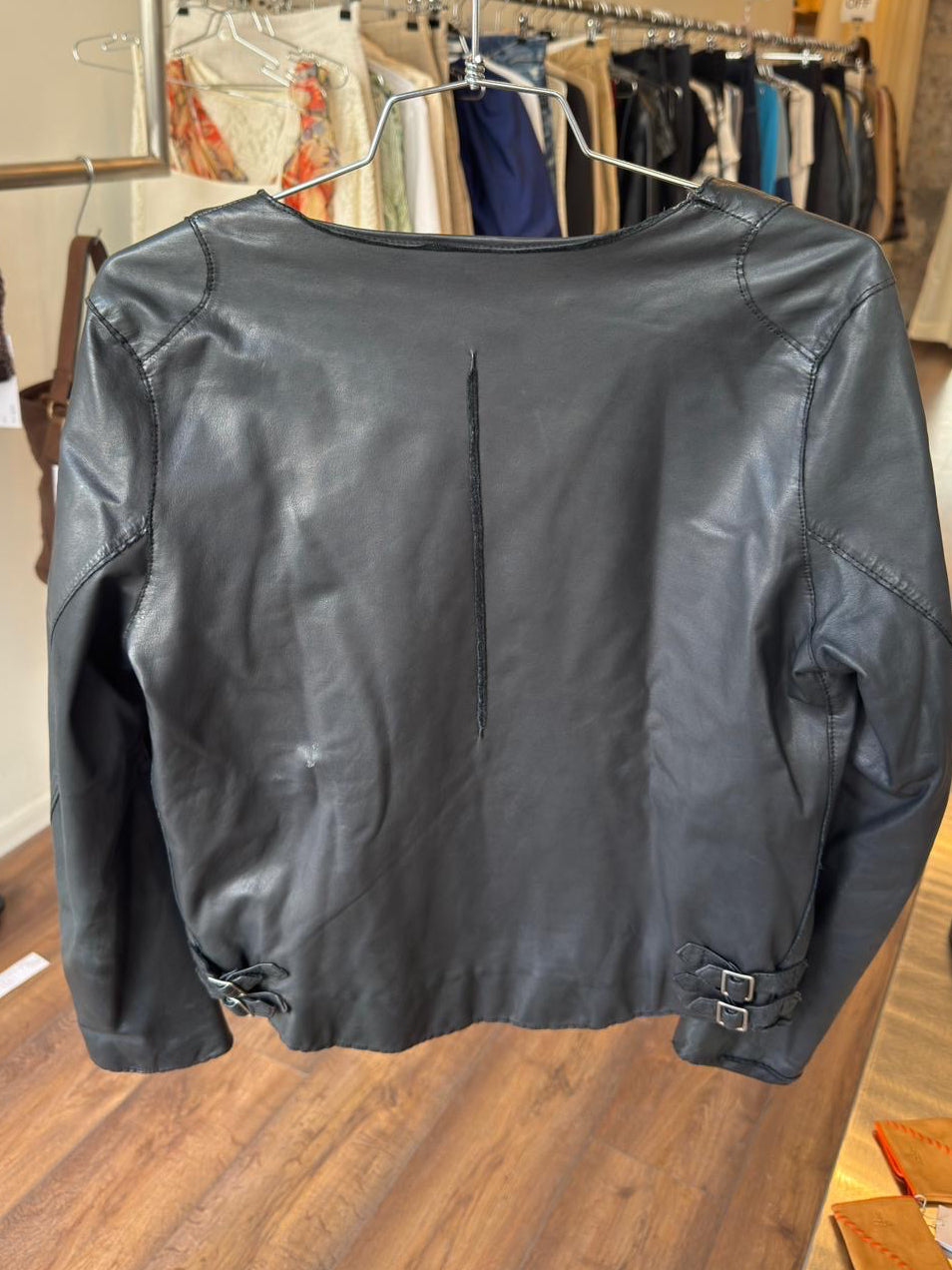 Sisii Washable Leather Rider Jacket