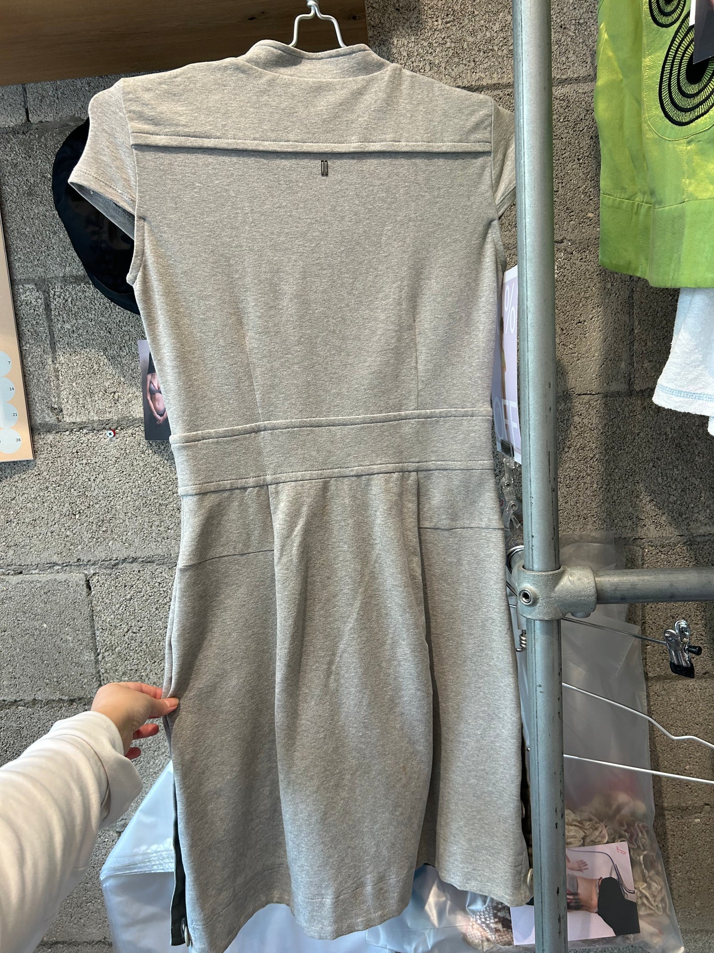 SPORTMAX cotton zippered dress