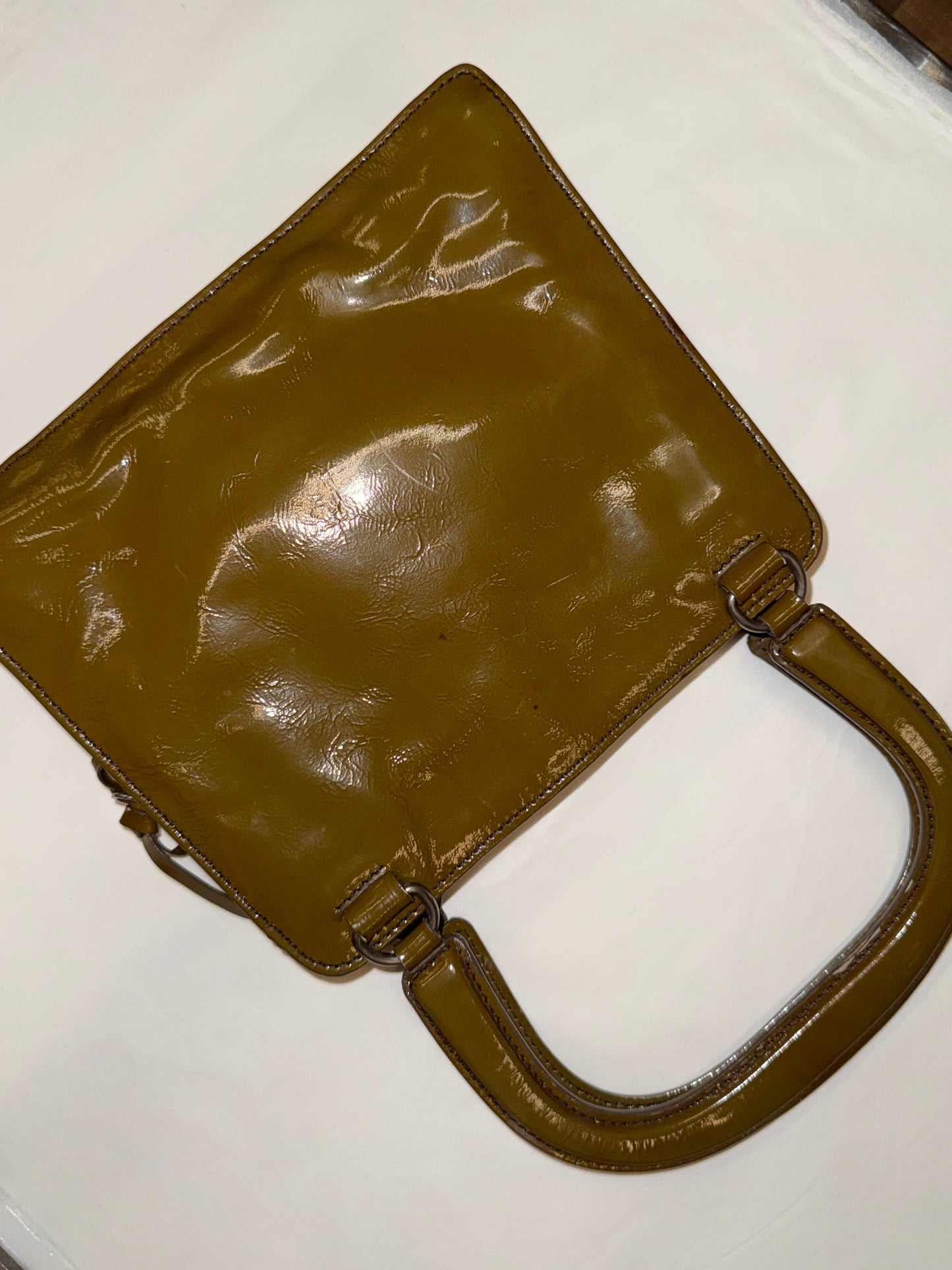 Miu Miu glossy leather mini bag