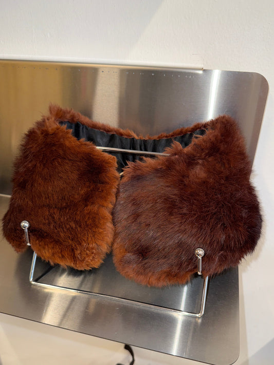 Vintage mink fur earmuffs