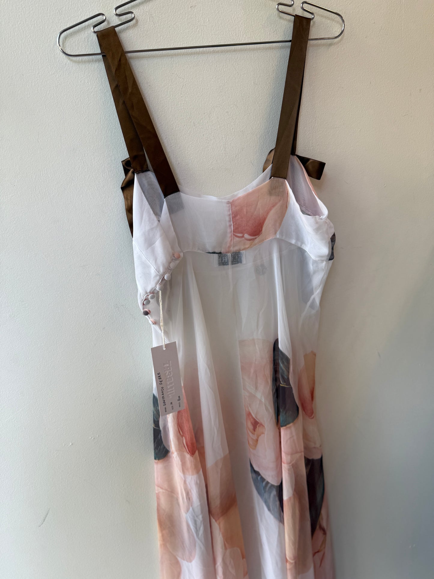 Vintage Gianfranco Ferré Sheer Floral Maxi Dress – 1990s