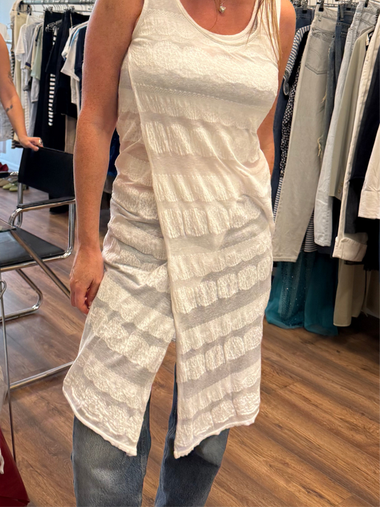 LIMI feu Sheer Cotton Tank Dress