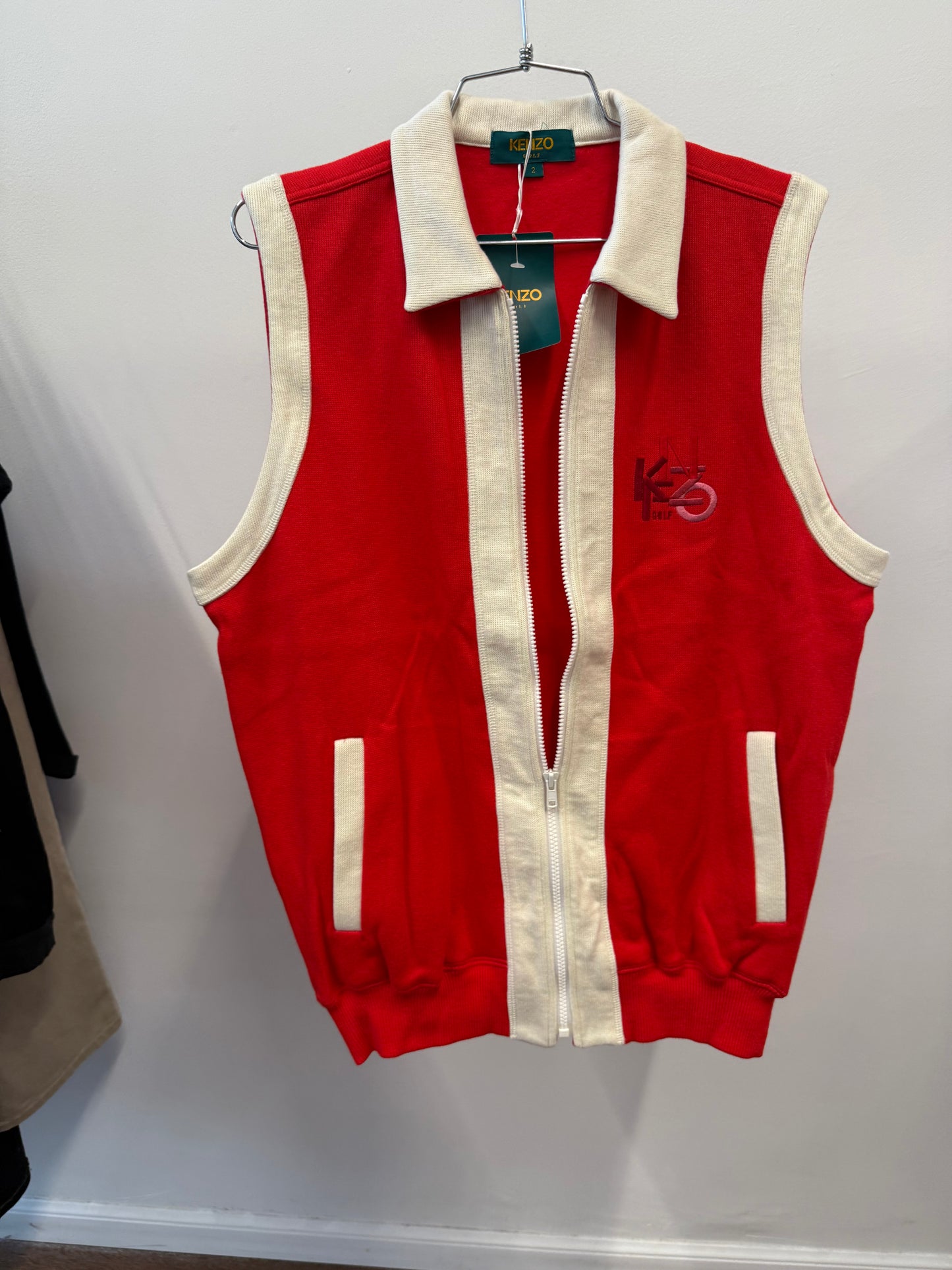 Kenzo Golf — vintage zip vest