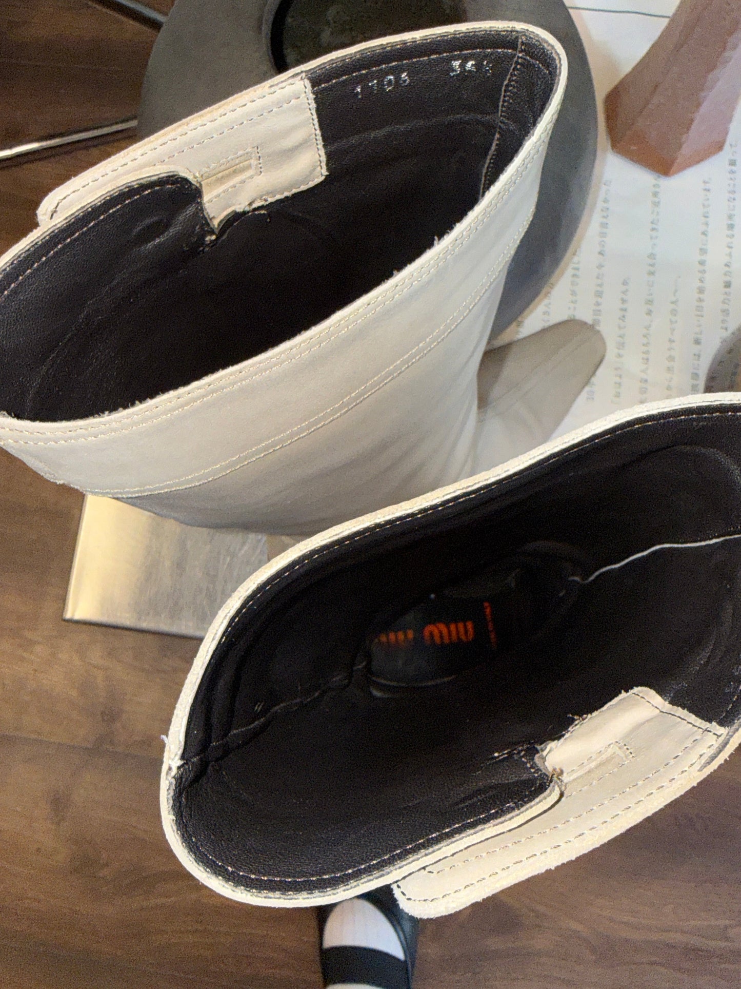 Miu Miu Nubuck Knee-High Boots 2003's 35.5 EU