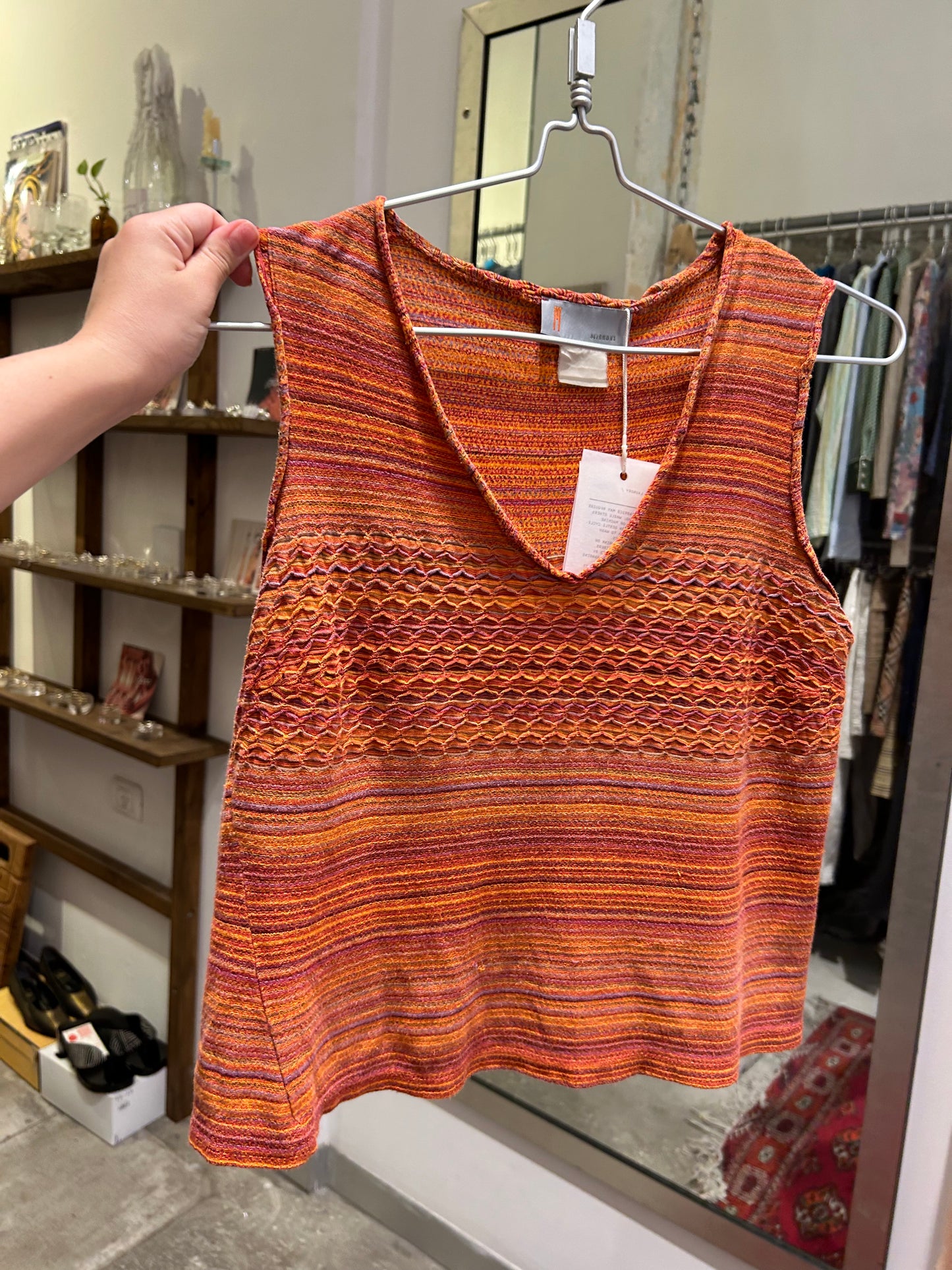 MISSONI orange red knit