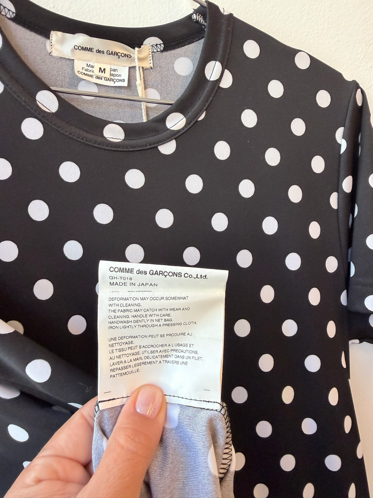 Comme des Garçons 2022 Polka Dot Asymmetric Ruffle Tunic – AD2021