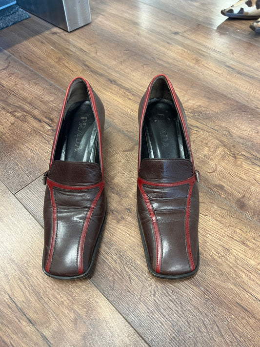 Prada Buckle Mary Janes