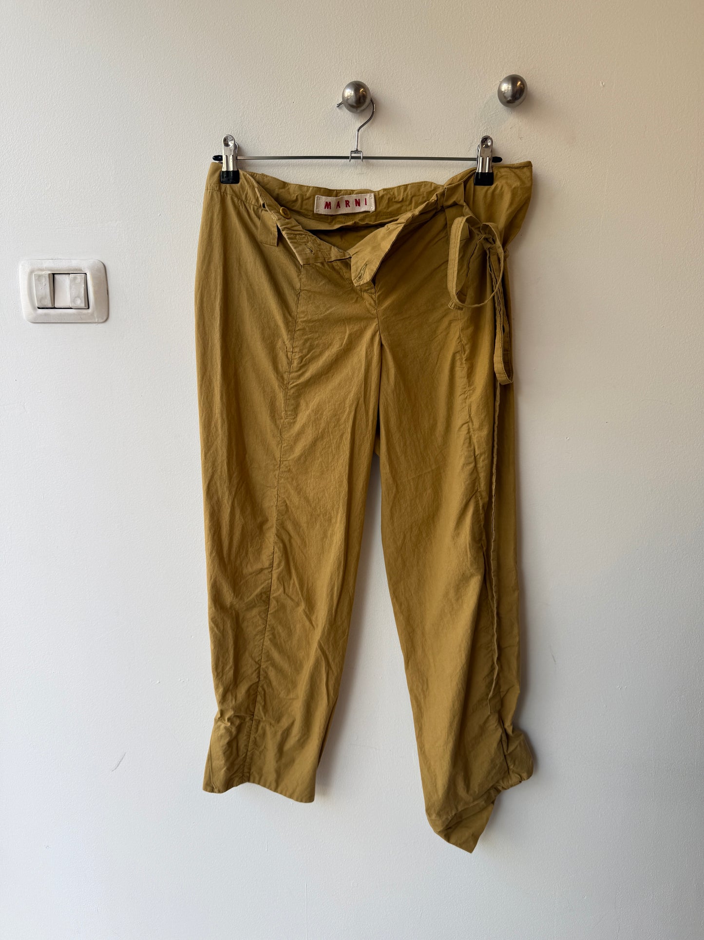 Marni Cotton Wrap Trousers