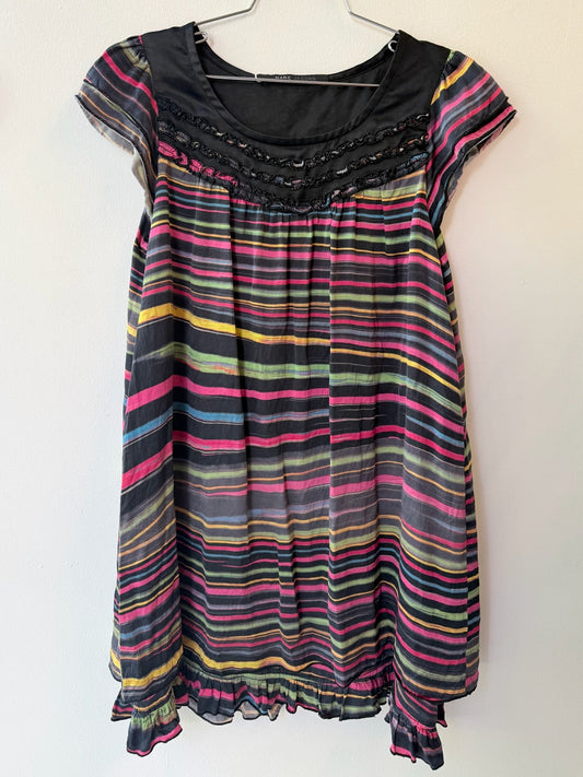 Marc Jacobs Striped Silk Mini Dress – 2000s