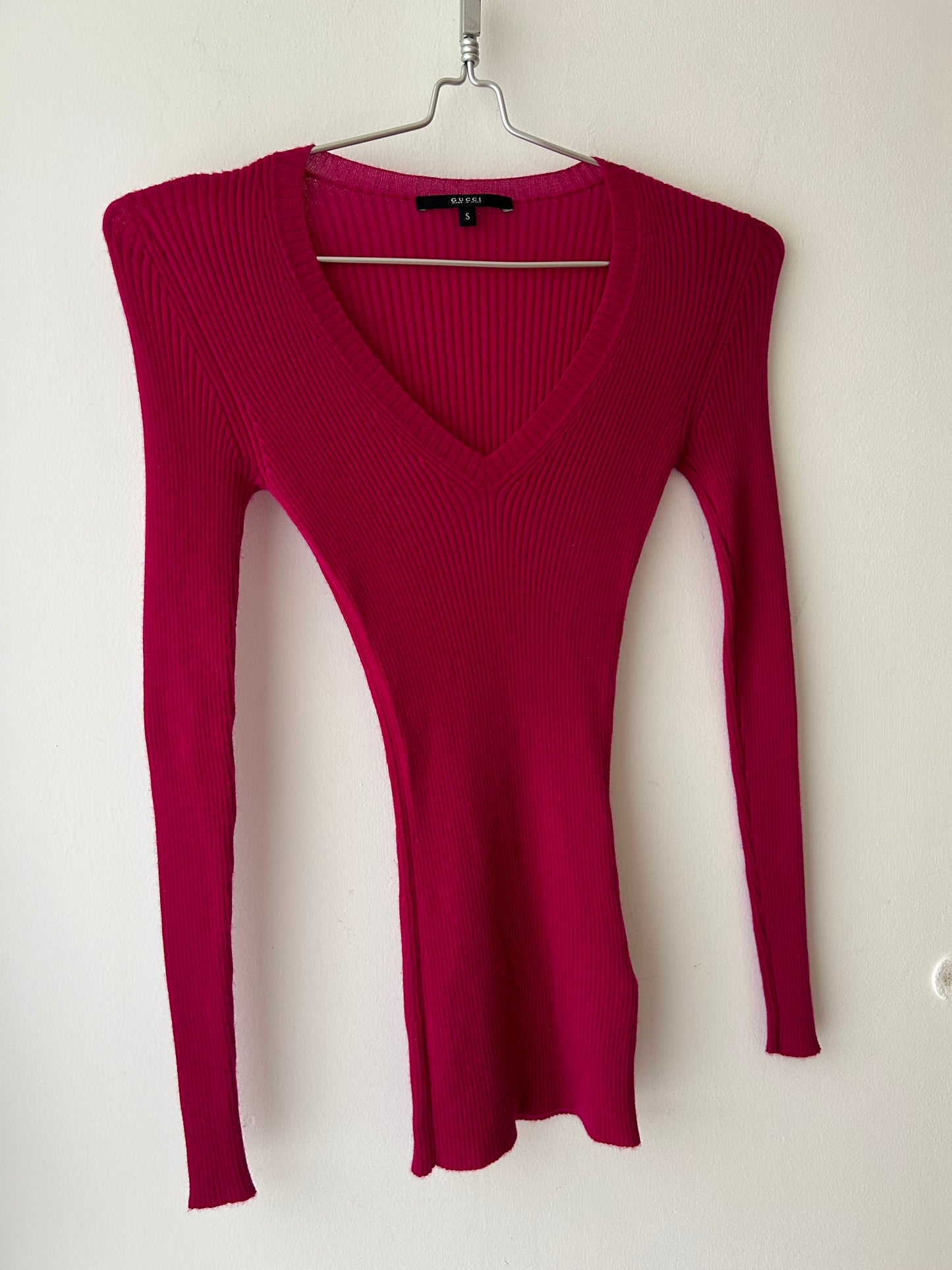 GUCCI cashmere knit blouse