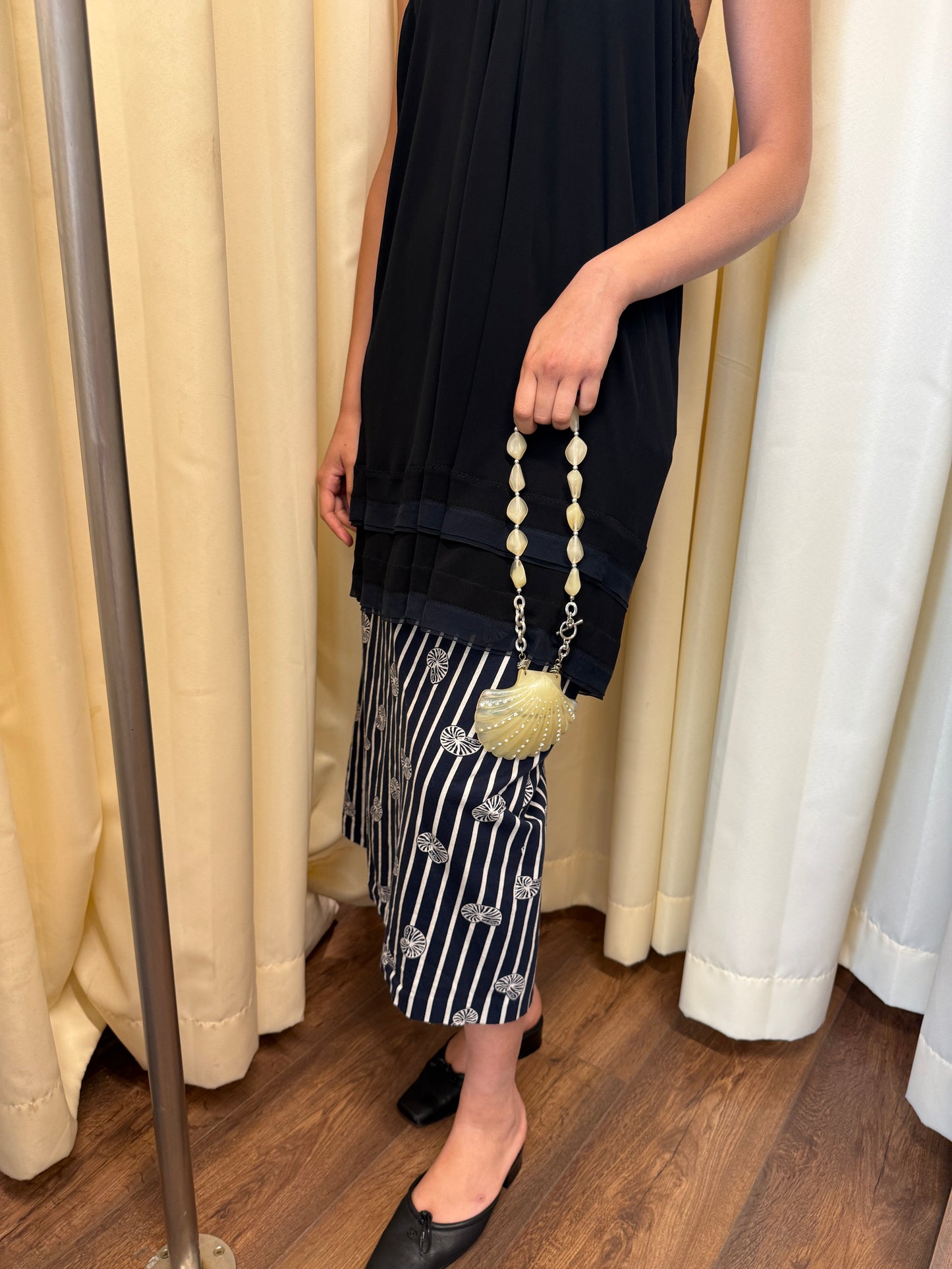 Nautilus Print Low Rise Culottes
