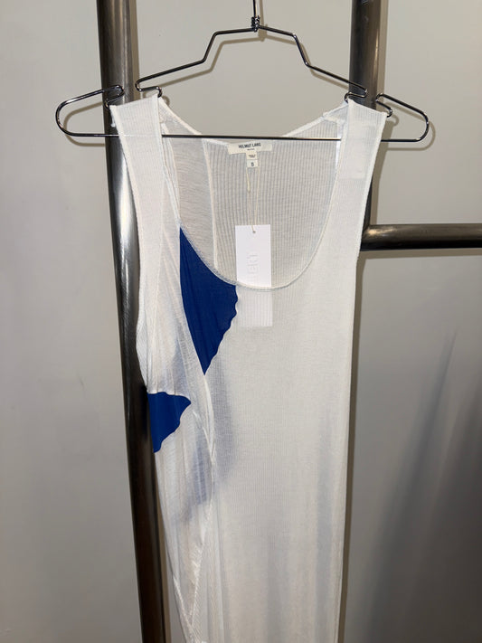 Helmut Lang Asymmetric Ribbed Knit Dress 2004