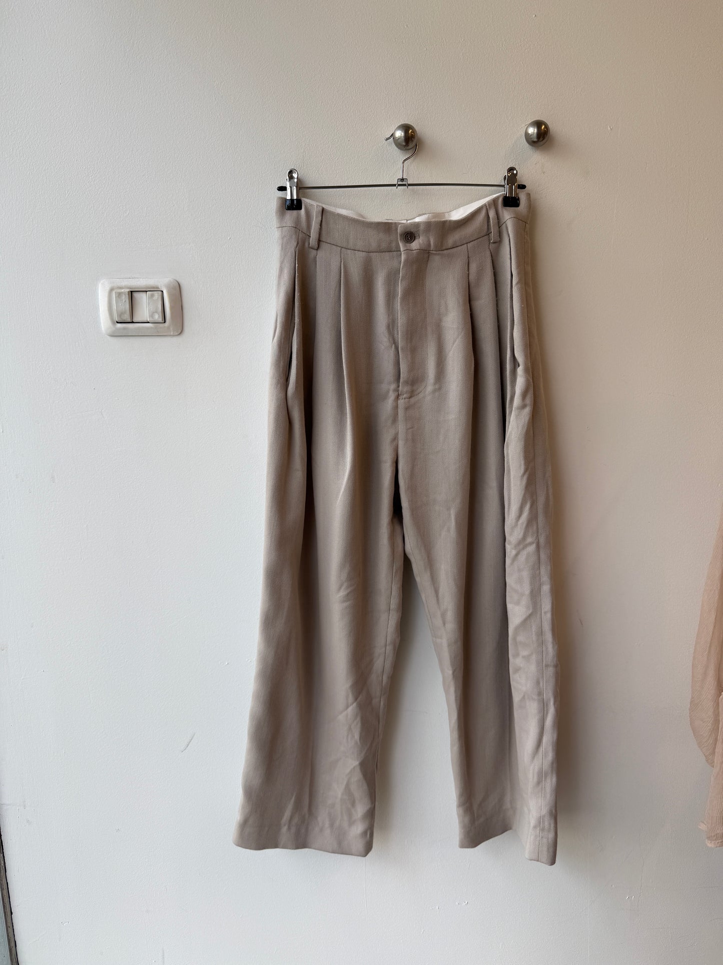 Hed Mayner SS23 Wool Pleated Trousers