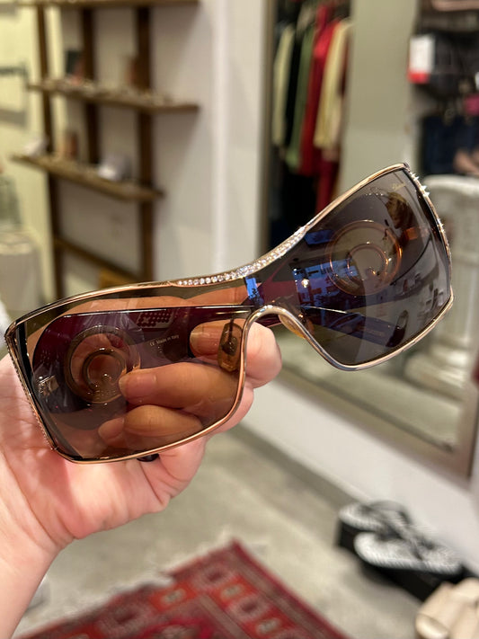 2000s CHOPARD luxury brown sunglasses