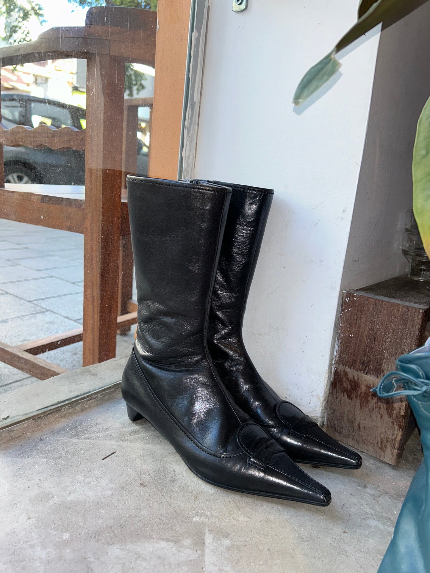 MIU MIU victorian leather boots