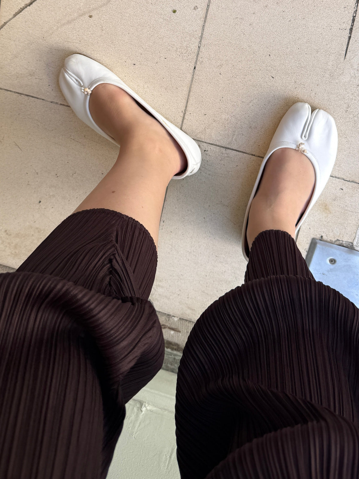 Maison Margiela Tabi Leather Ballet Flats 38 EU