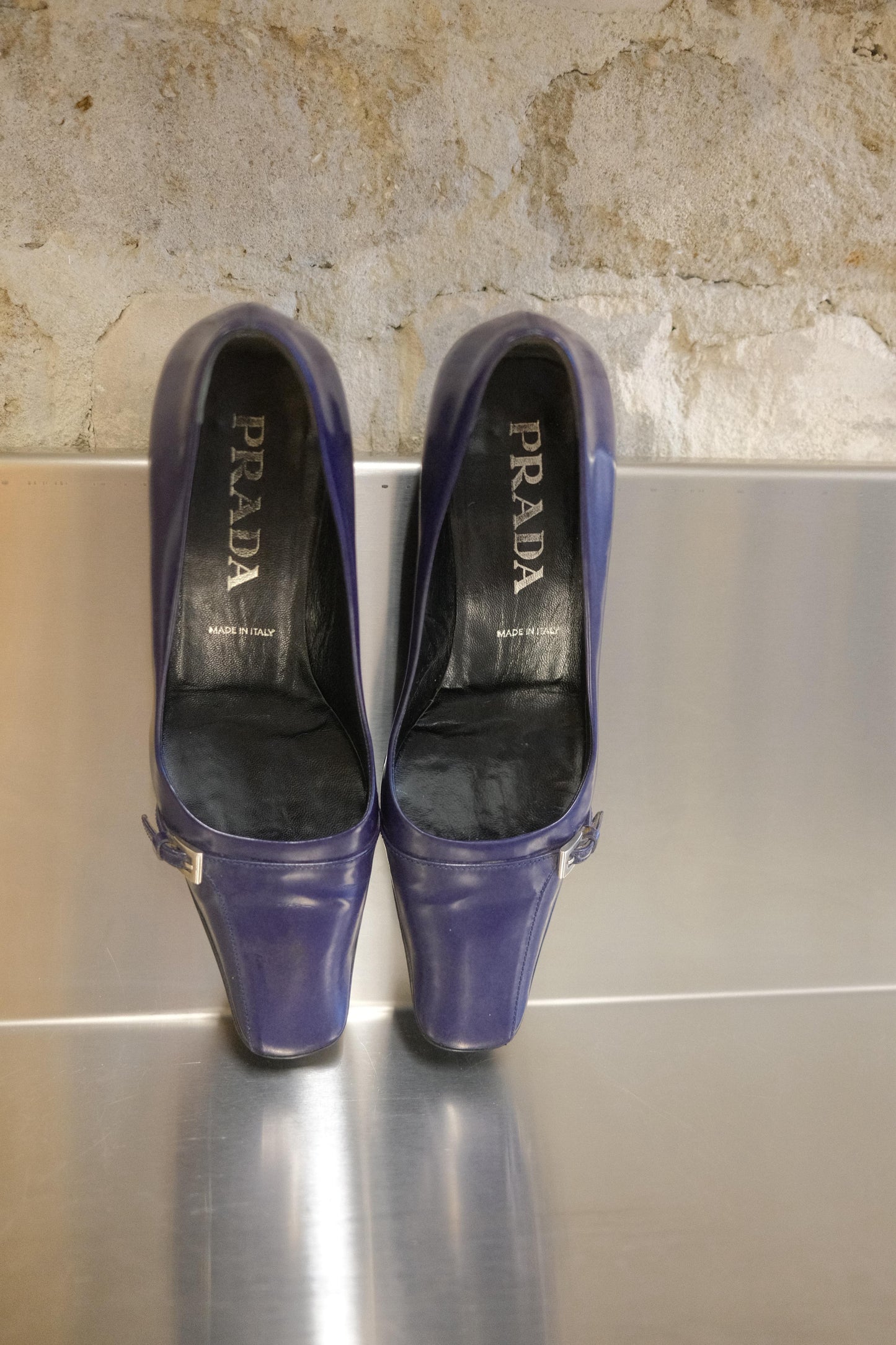 Prada Square Toe Pumps c.1990s