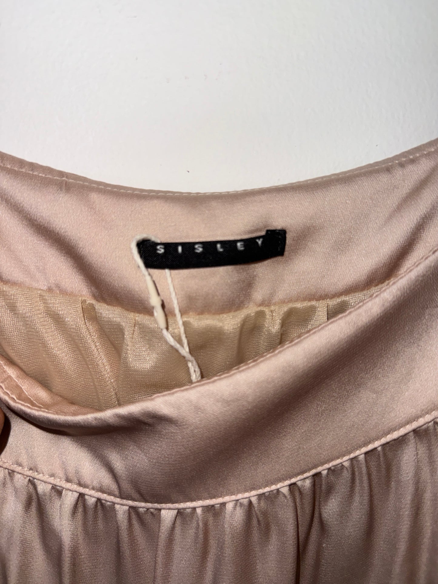 Sisley 2012 Satin & Lace Mini Dress