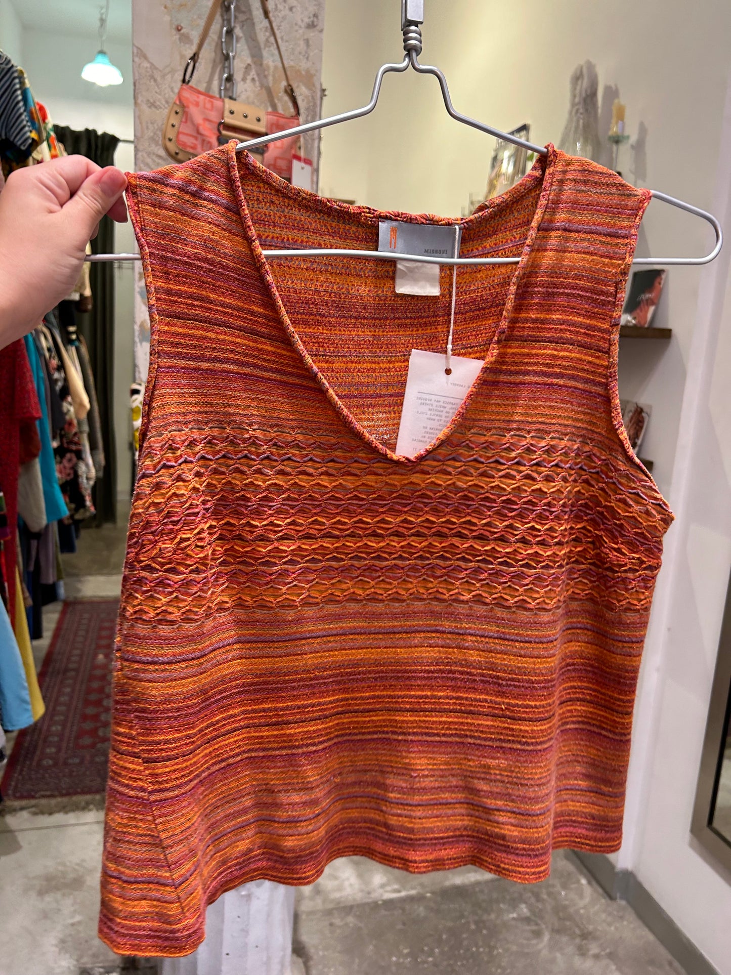 MISSONI orange red knit