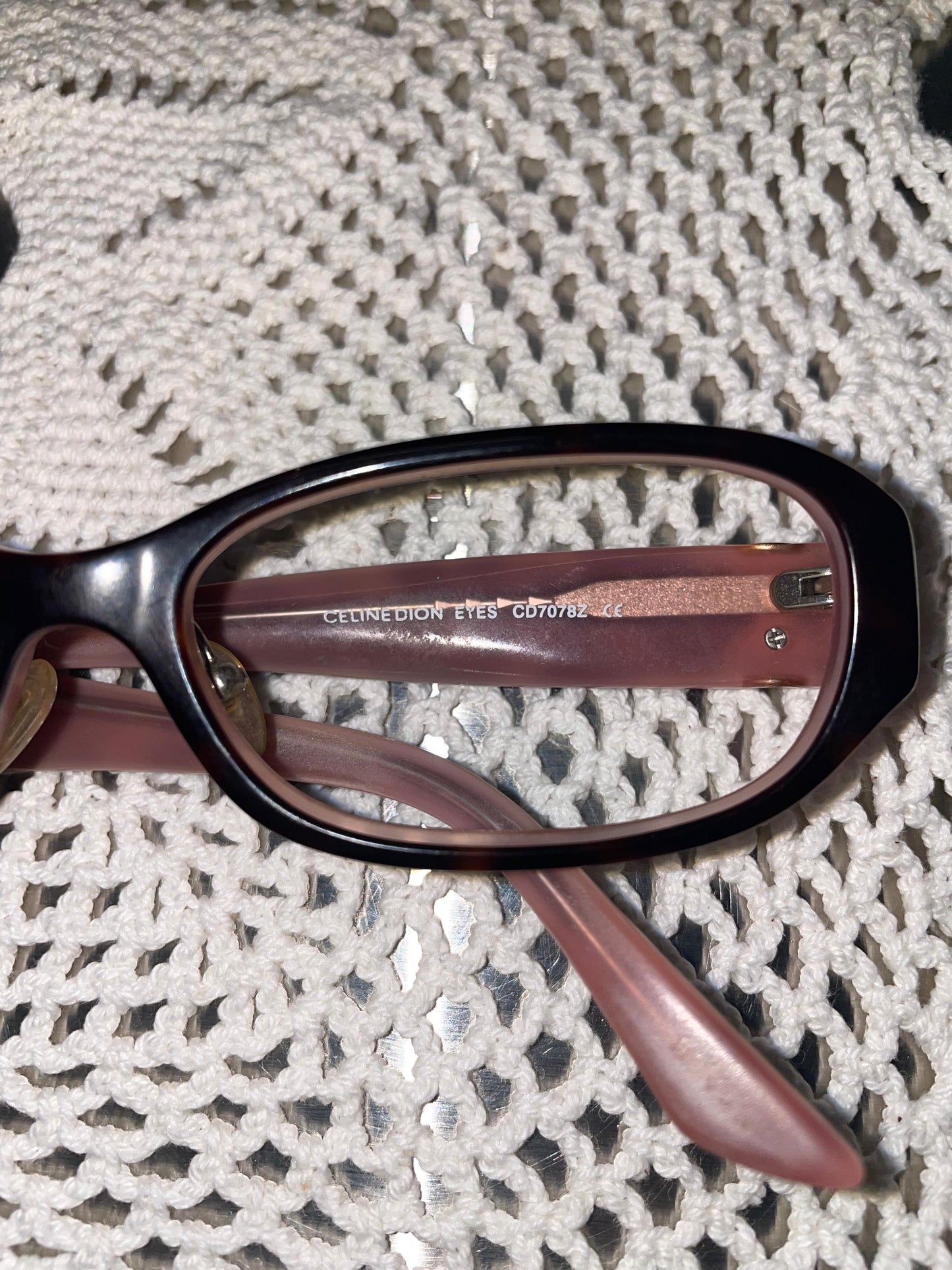 Celine Dion Eyes Crystal Optical Frame