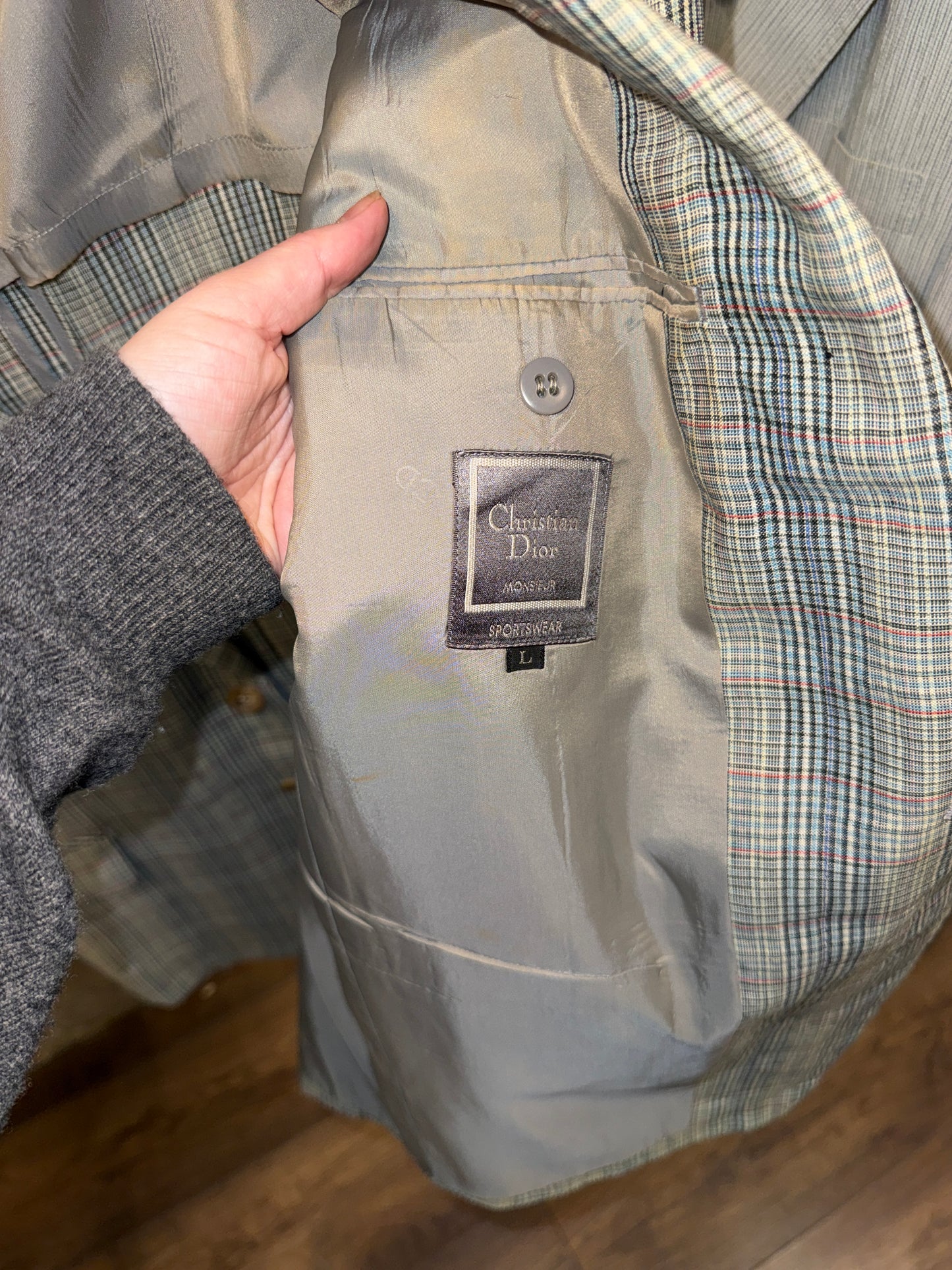 Christian Dior Monsieur Plaid Sportswear Blazer