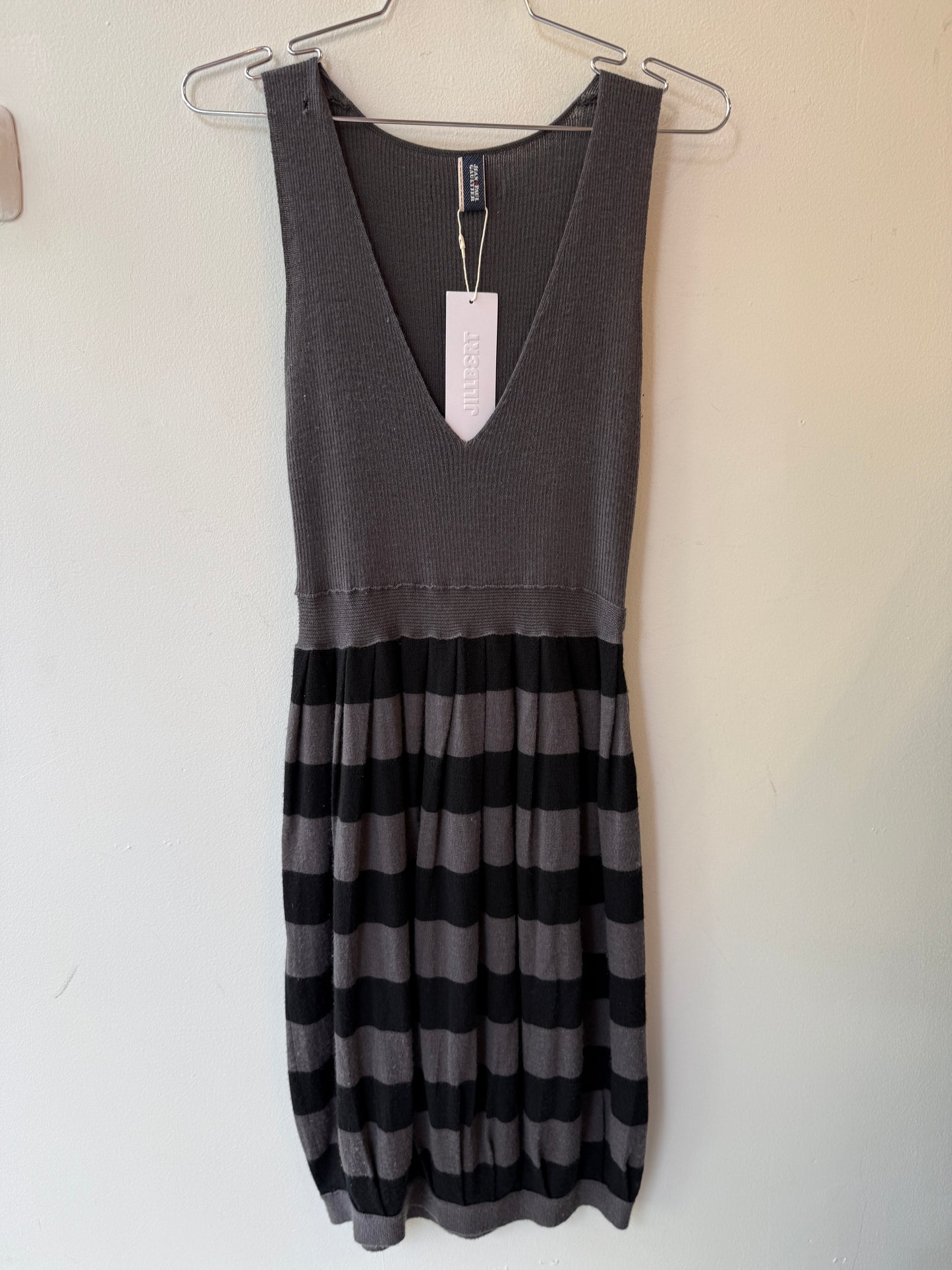 2000s Jean Paul Gaultier Striped Wool Knit Dress