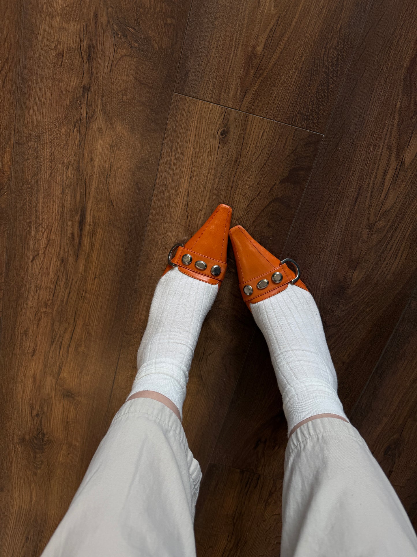 Nebuloni – Flavio Zanasca Studded Mule Heels