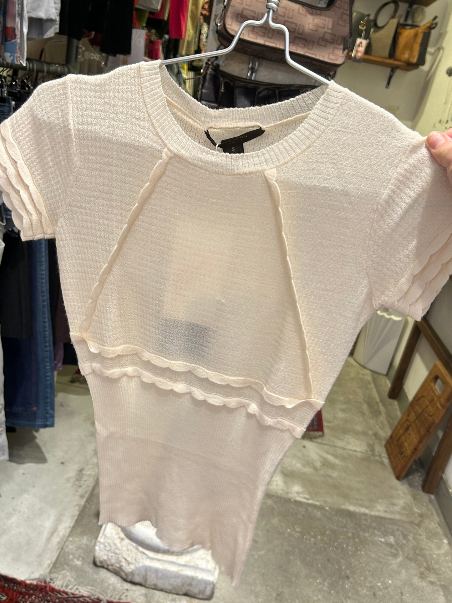 LOUIS VUITTON knit cashmere blouse