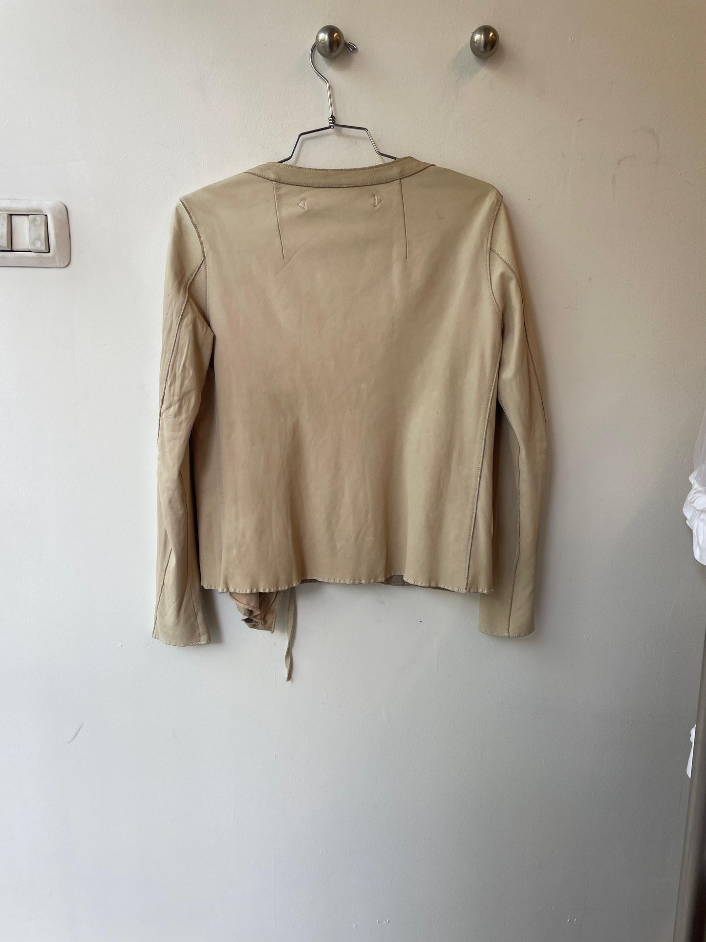 Sisii Washable Leather Wrap Top