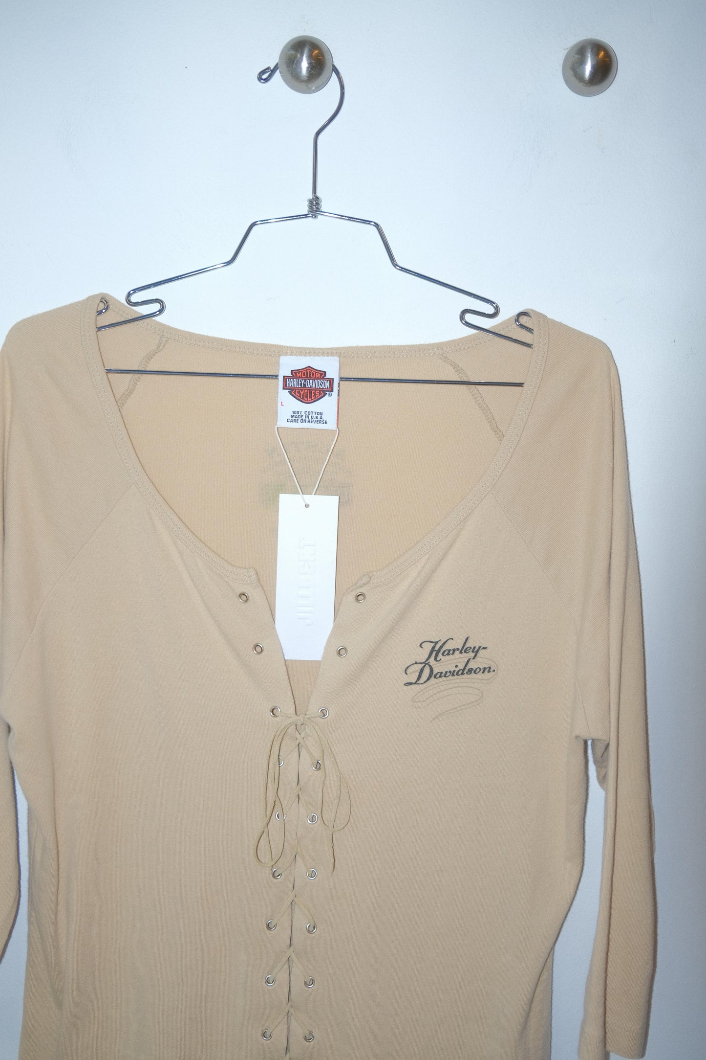 Harley-Davidson Lace Up Top c. 2000s