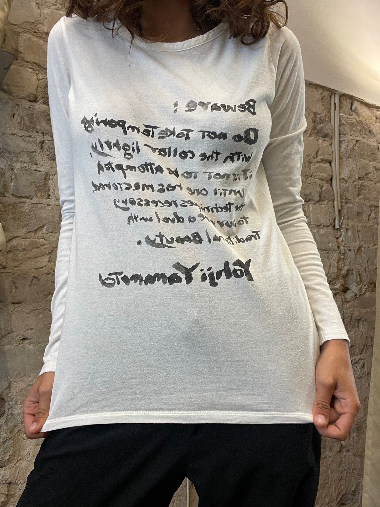 Yohji Yamamoto Collections Long Sleeve Tee c. 2003–2008