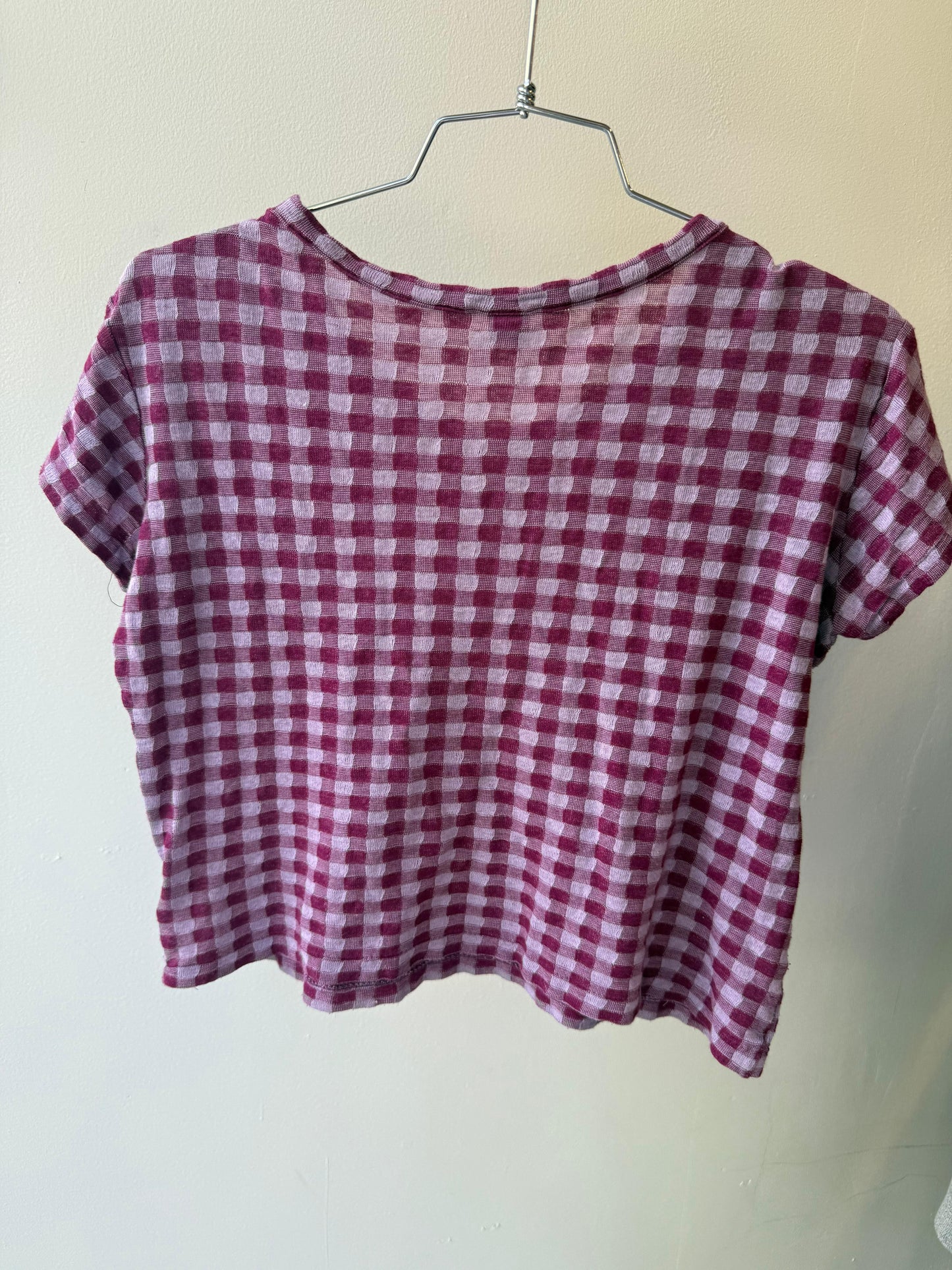 Y’s Gingahm Crop Top