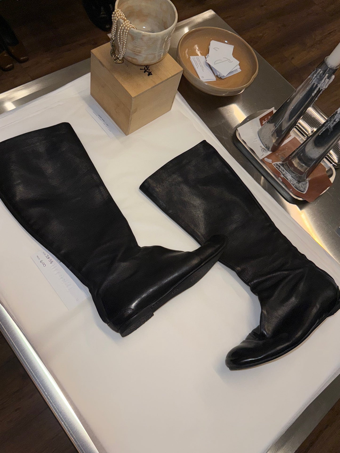 Lanvin archival riding boots 38