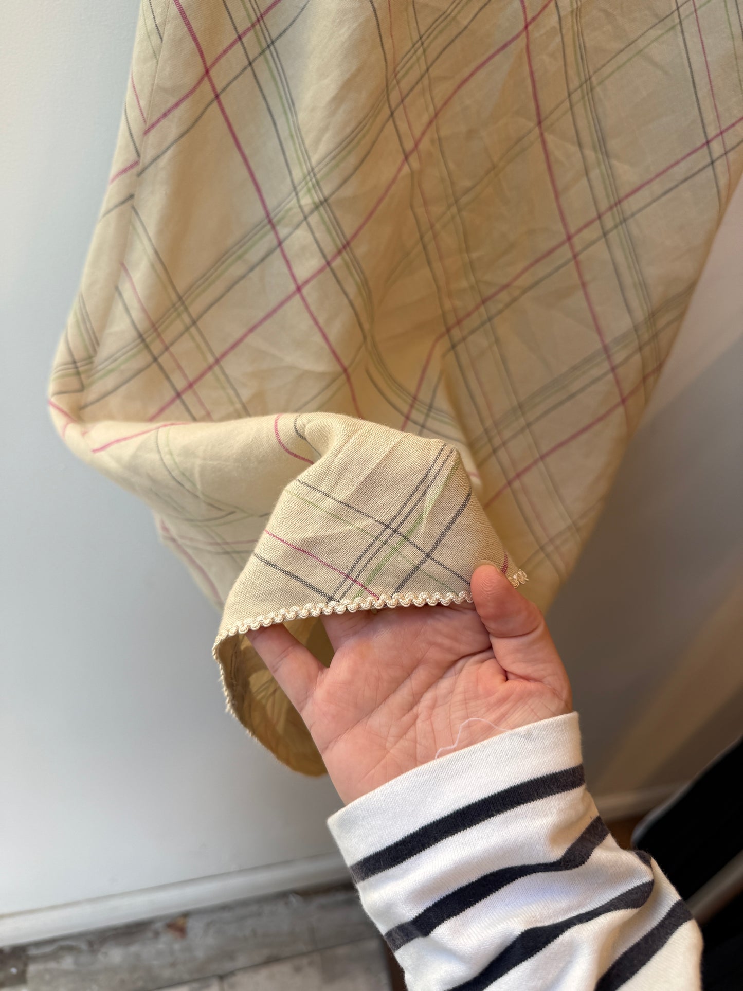 Japanese 23 Ku Plaid Bias Skirt