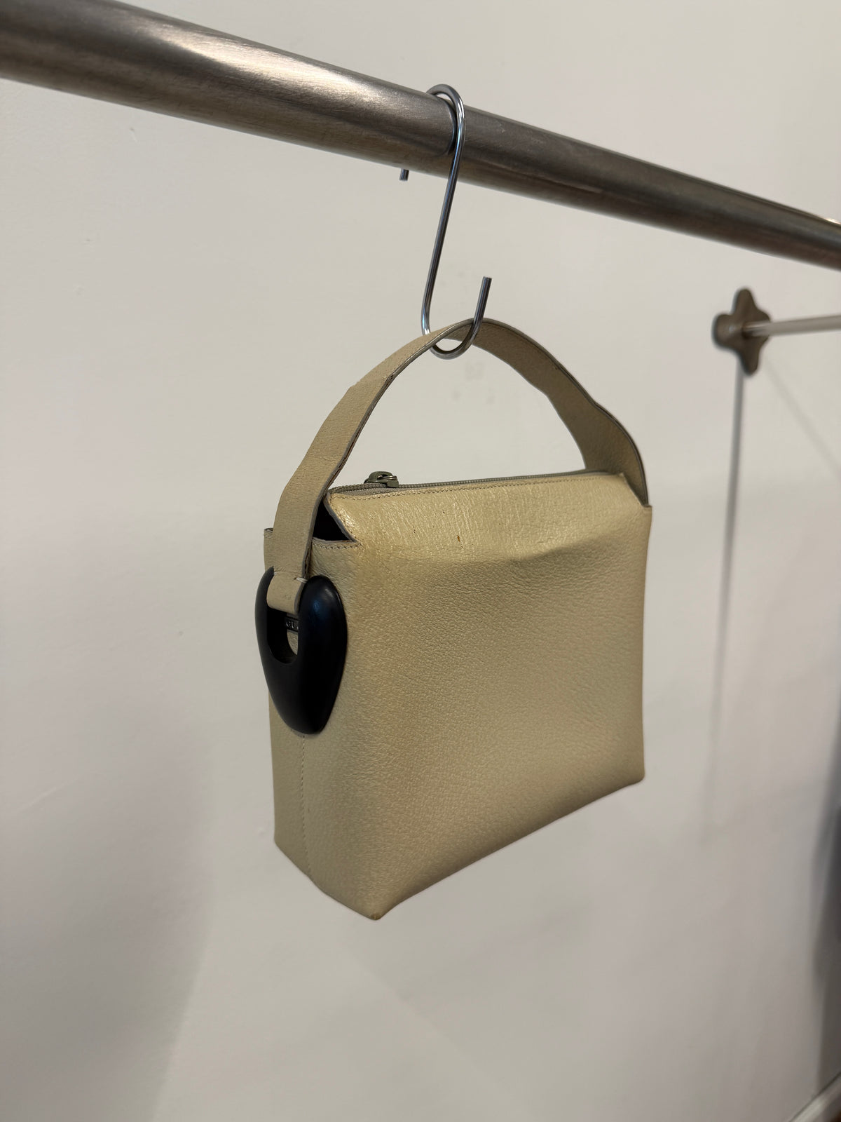 Gucci Leather Ring Handle Pouch Bag
