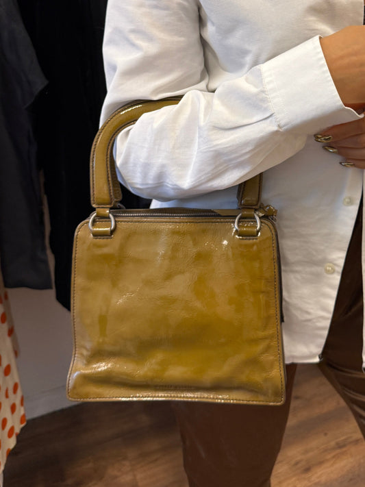 Miu Miu glossy leather mini bag