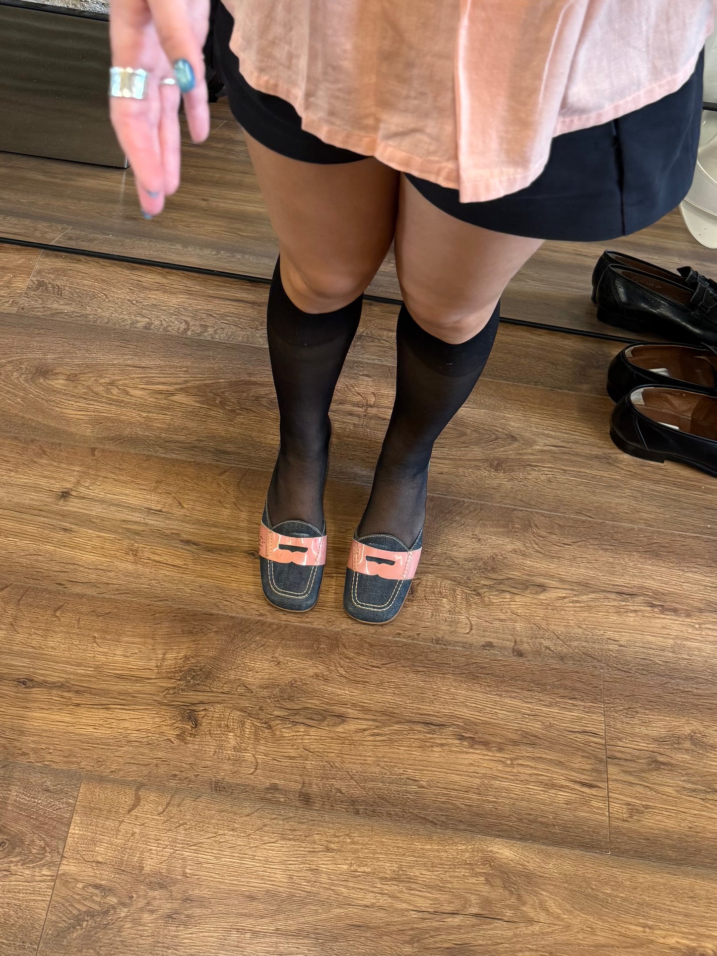 Miu Miu Denim Loafer Mules – 2000s