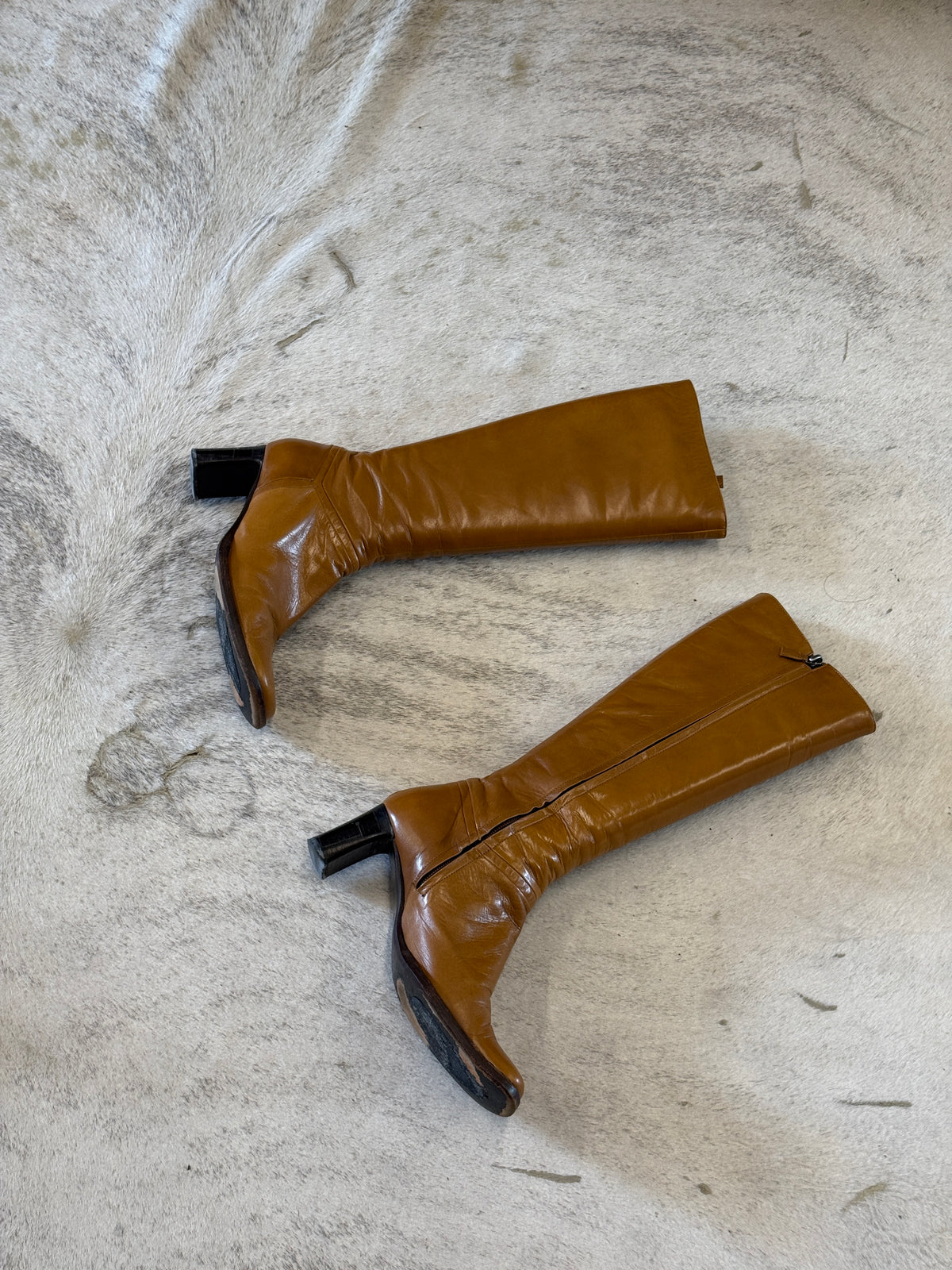 Vintage Studio Pollini Knee-High Leather Boots 36.5 EU