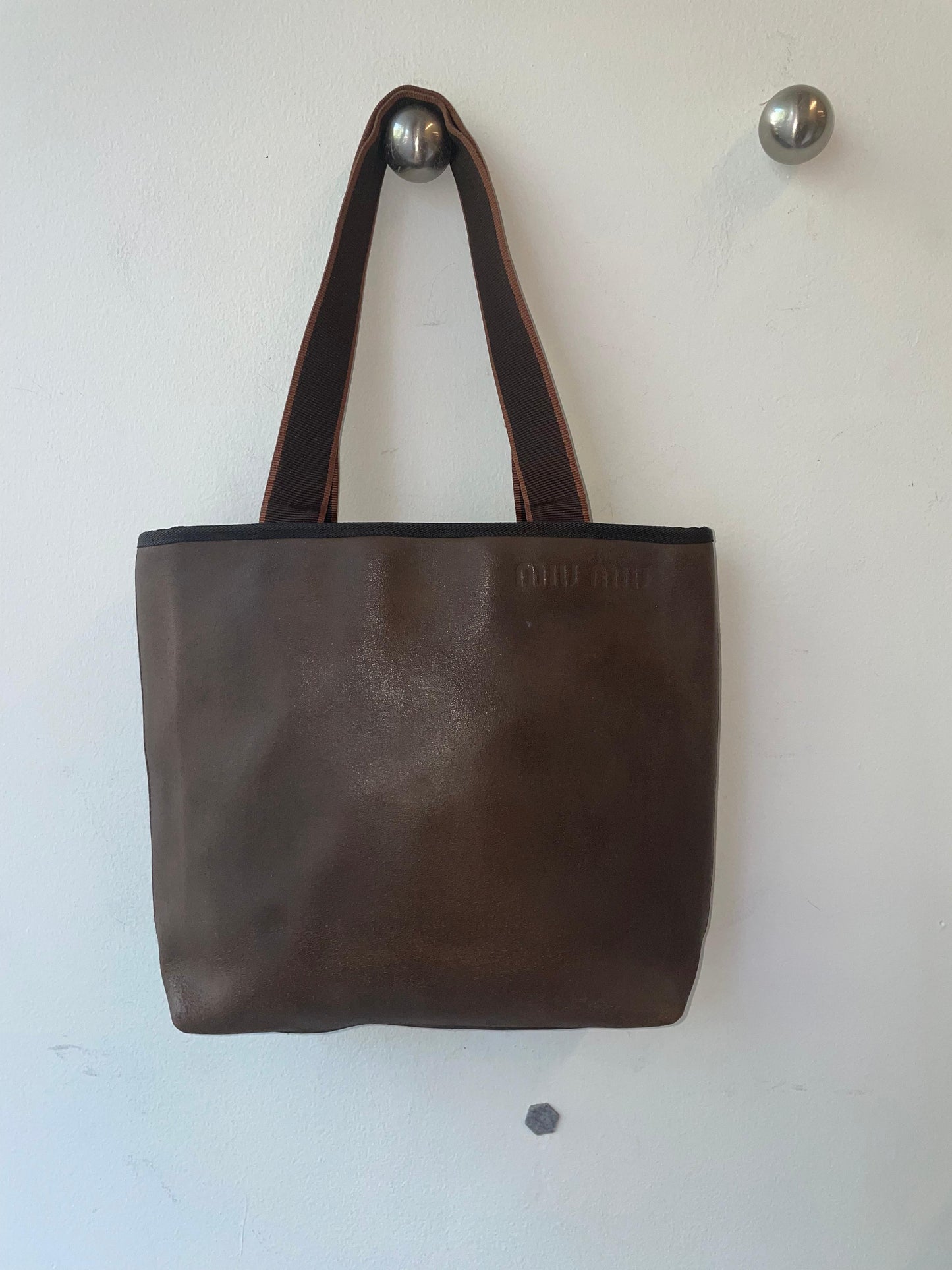 Miu Miu Leather Tote Bag c. 1999–2005