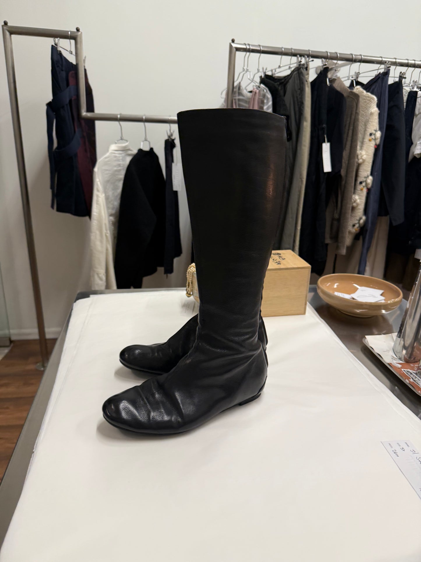 Lanvin archival riding boots 38