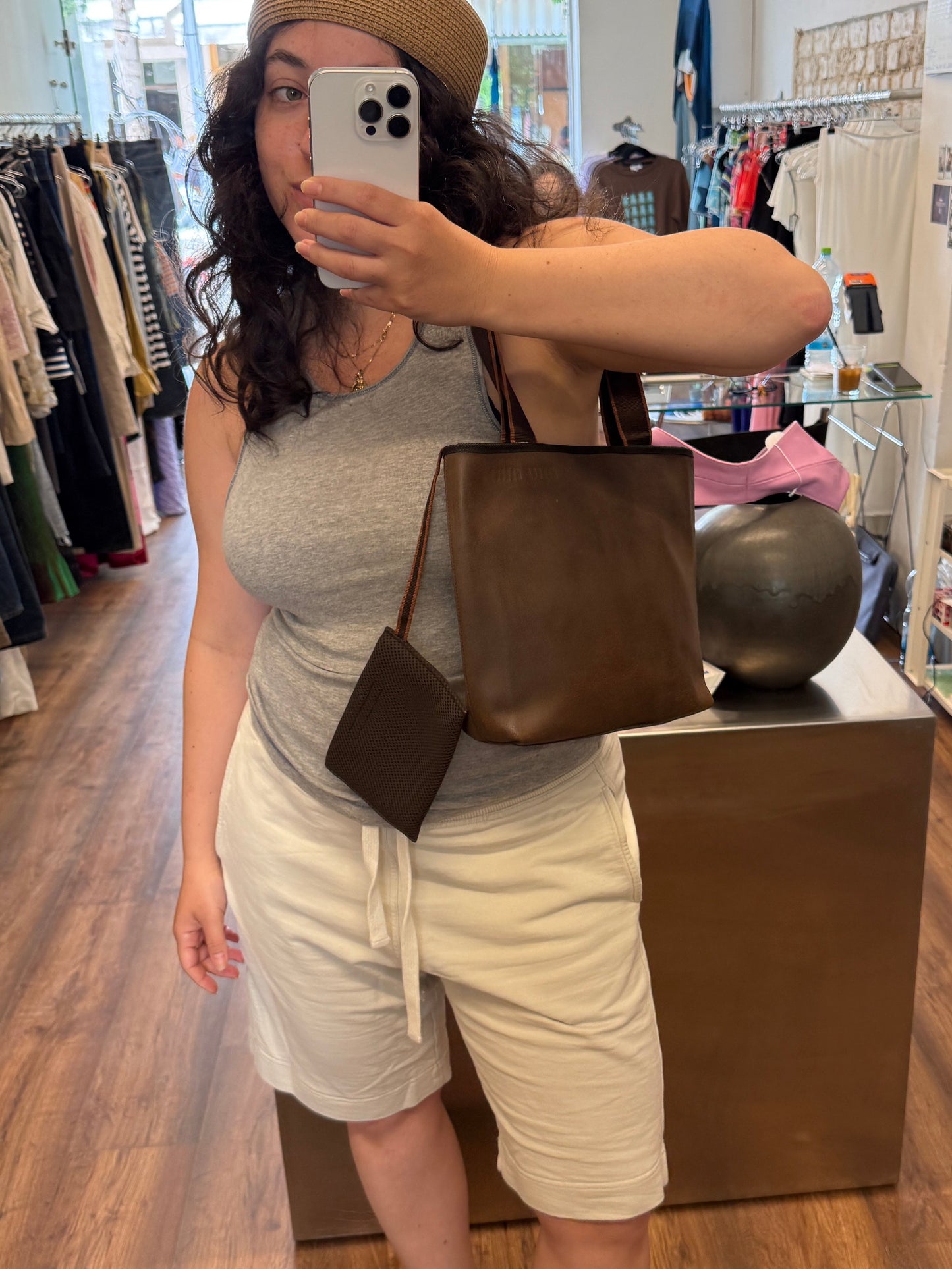 Miu Miu Leather Tote Bag c. 1999–2005