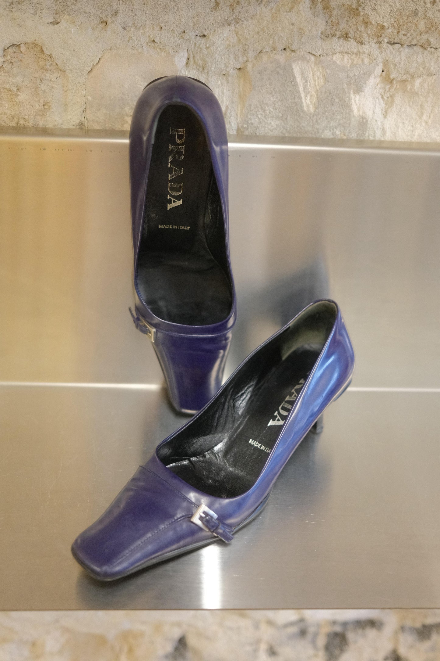Prada Square Toe Pumps c.1990s