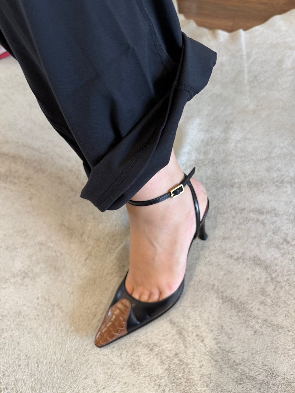 Sergio Rossi Pointed Slingback Heels 35 EU