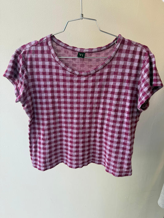 Y’s Gingahm Crop Top